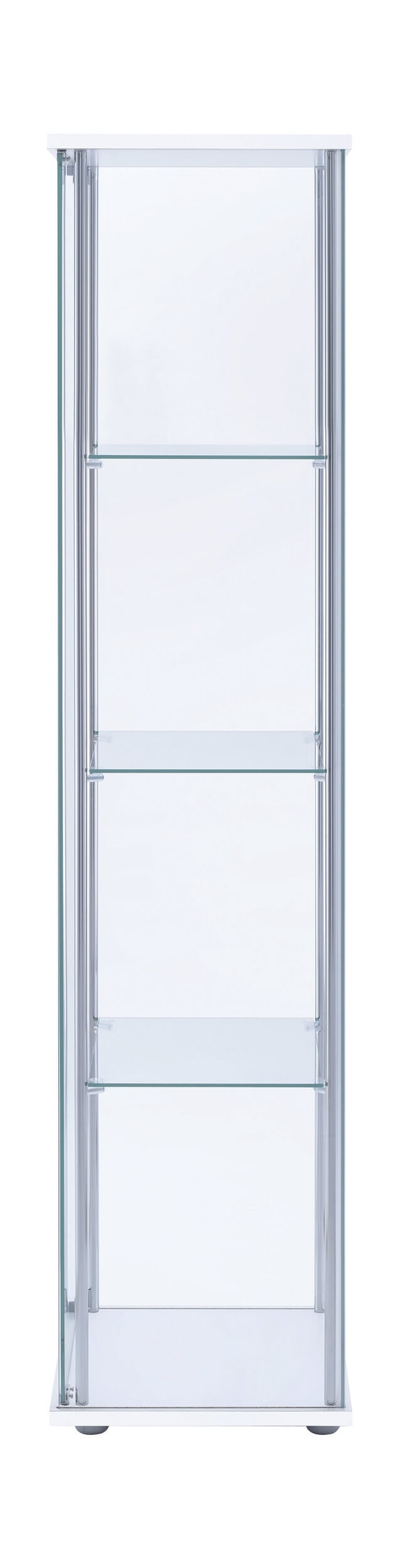 Bellatrix 4-shelf Glass Curio Cabinet