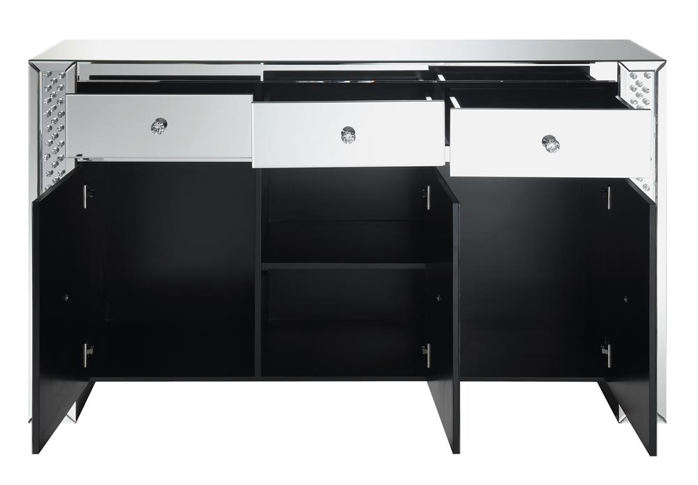 Maya 3-drawer Mirrored Accent Cabinet