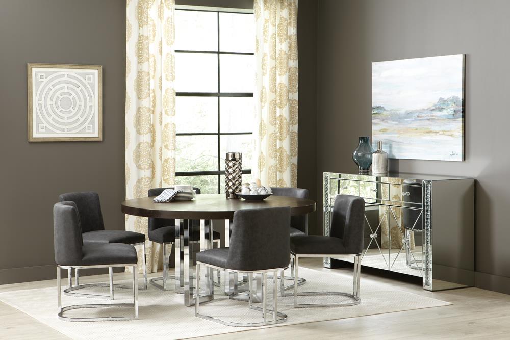 Maya 3-drawer Mirrored Accent Cabinet