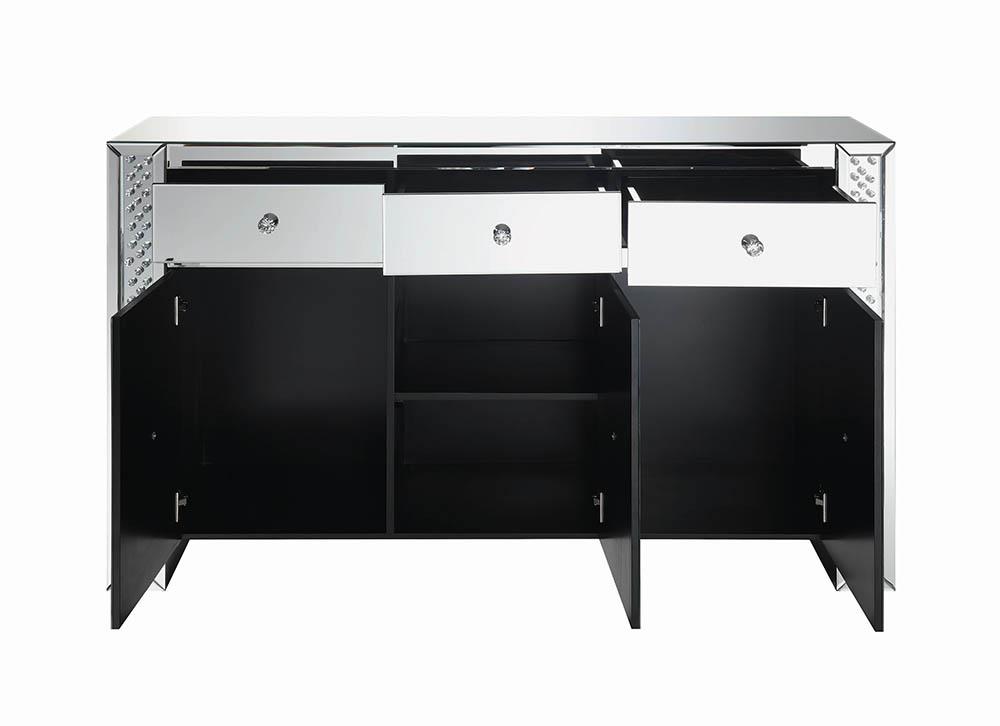 Maya 3-drawer Mirrored Accent Cabinet