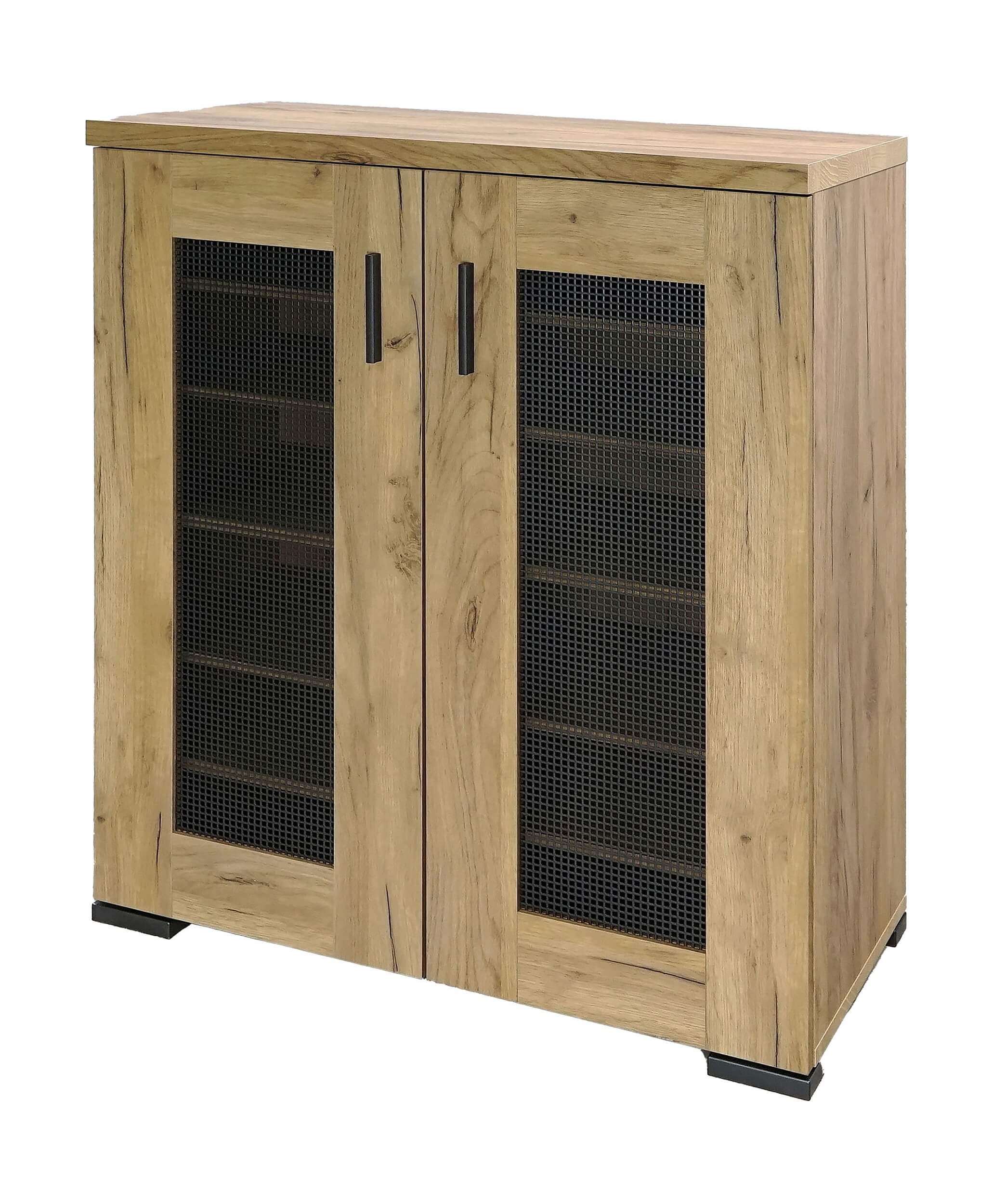 Bristol Accent Cabinet with Metal Mesh Door