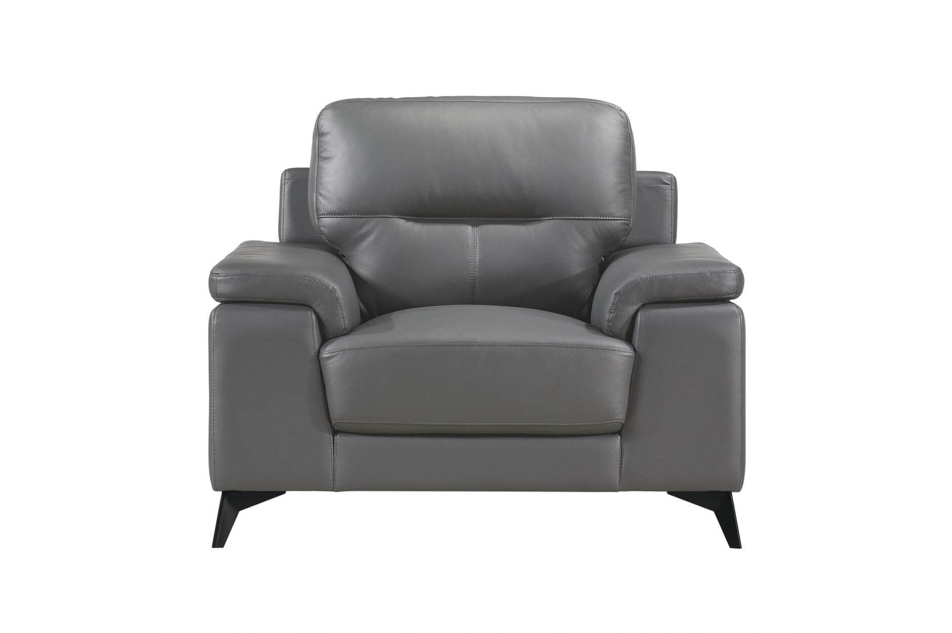 Mischa Leather/Bi-Cast Vinyl Sofa - Thumbnail 2