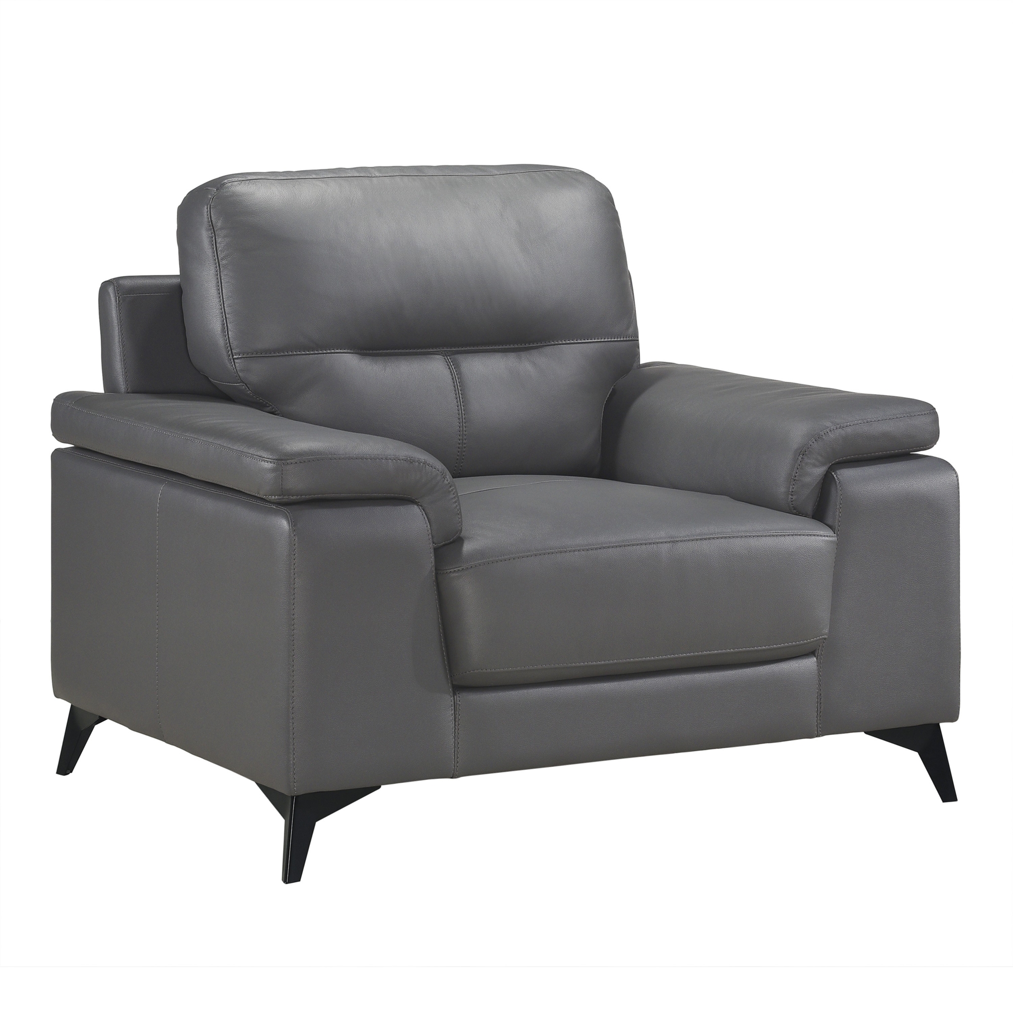 Mischa Leather/Bi-Cast Vinyl Sofa - Thumbnail 4