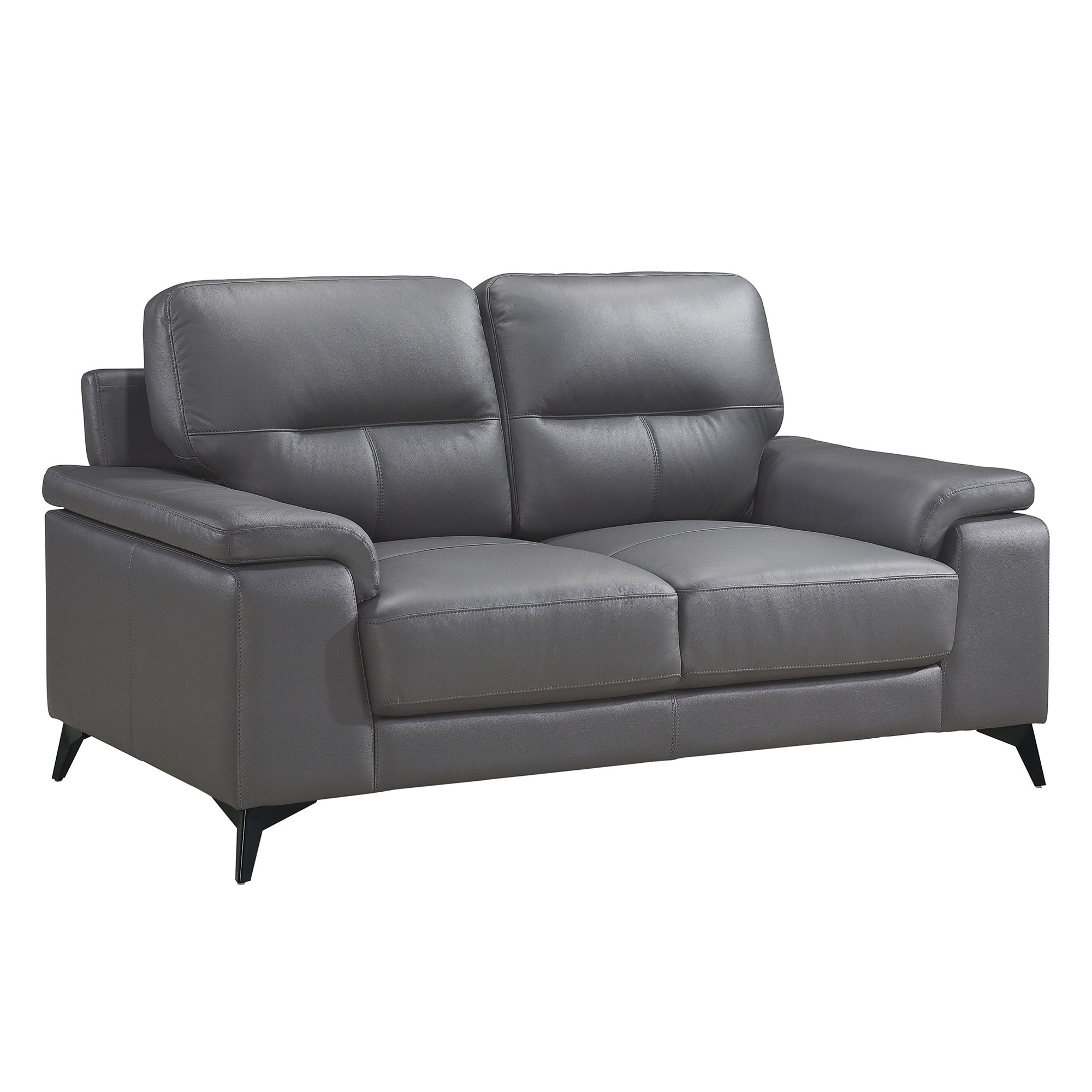 Mischa Leather/Bi-Cast Vinyl Loveseat - Thumbnail 3