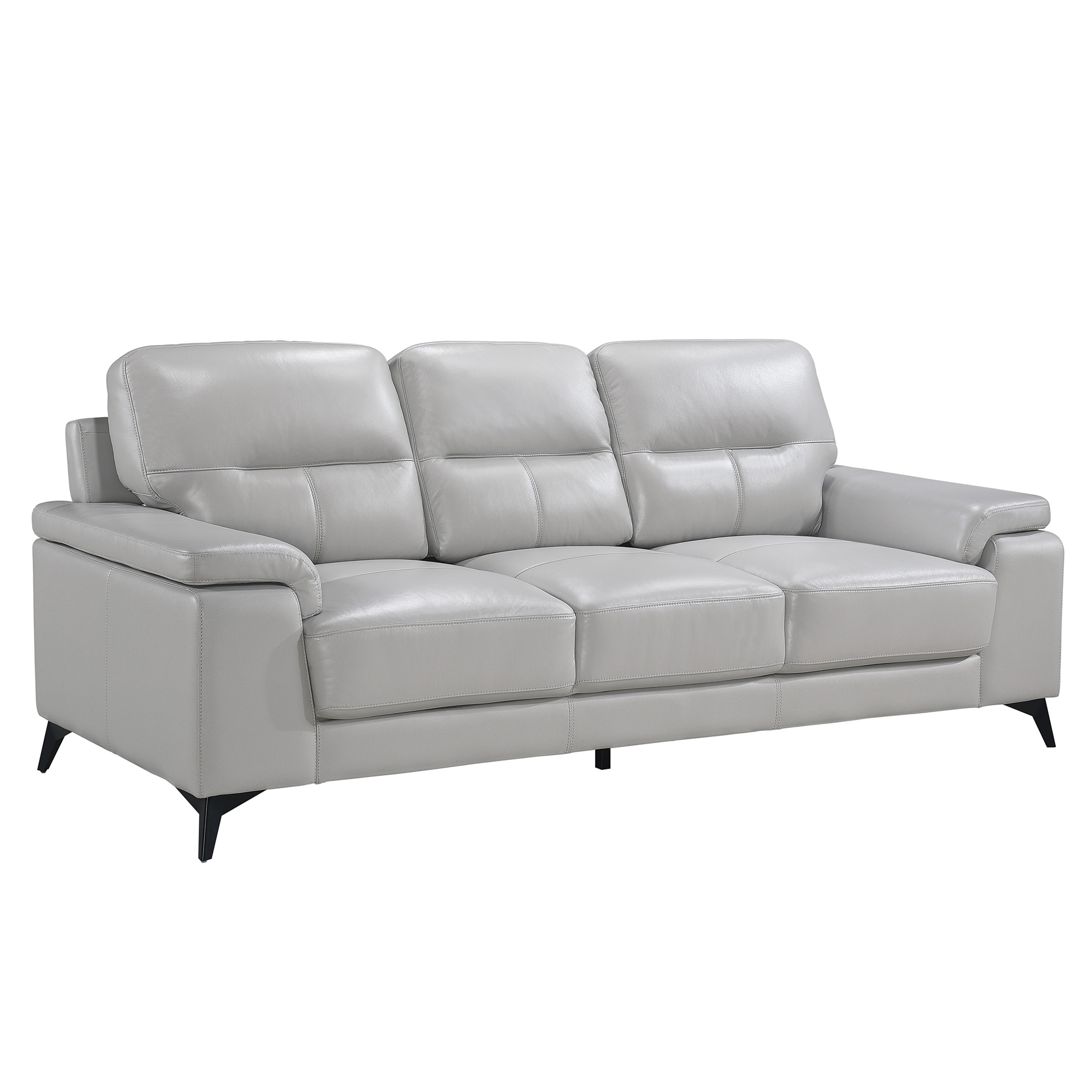 Mischa Leather/Bi-Cast Vinyl Sofa - Thumbnail 3