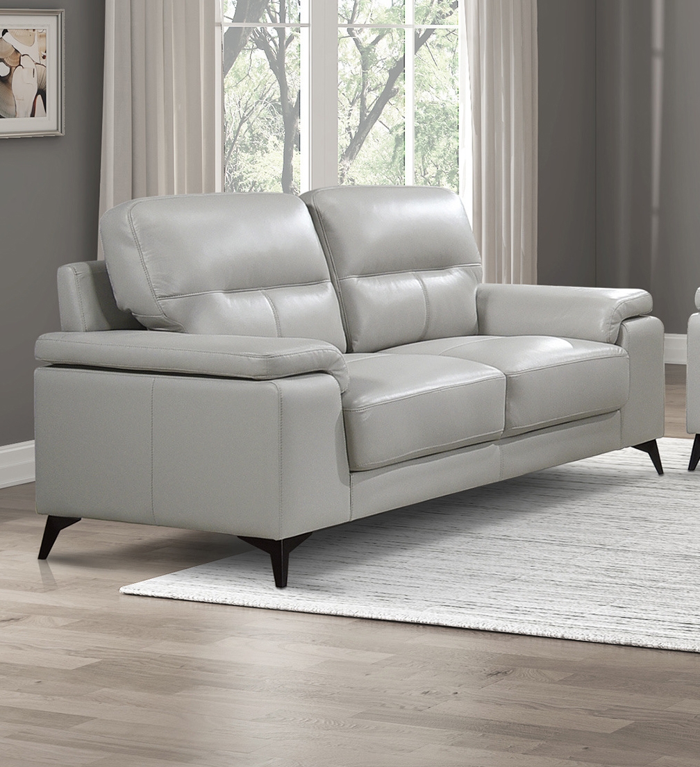 Mischa Leather/Bi-Cast Vinyl Loveseat