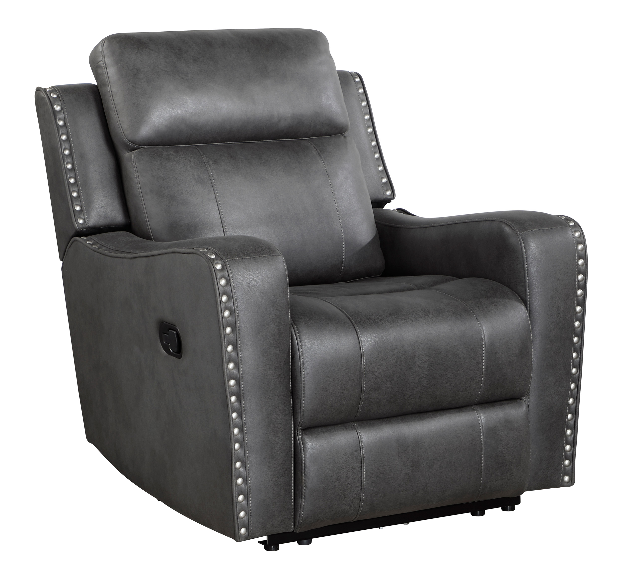 Kellen Microfiber Double Reclining Living Room Set