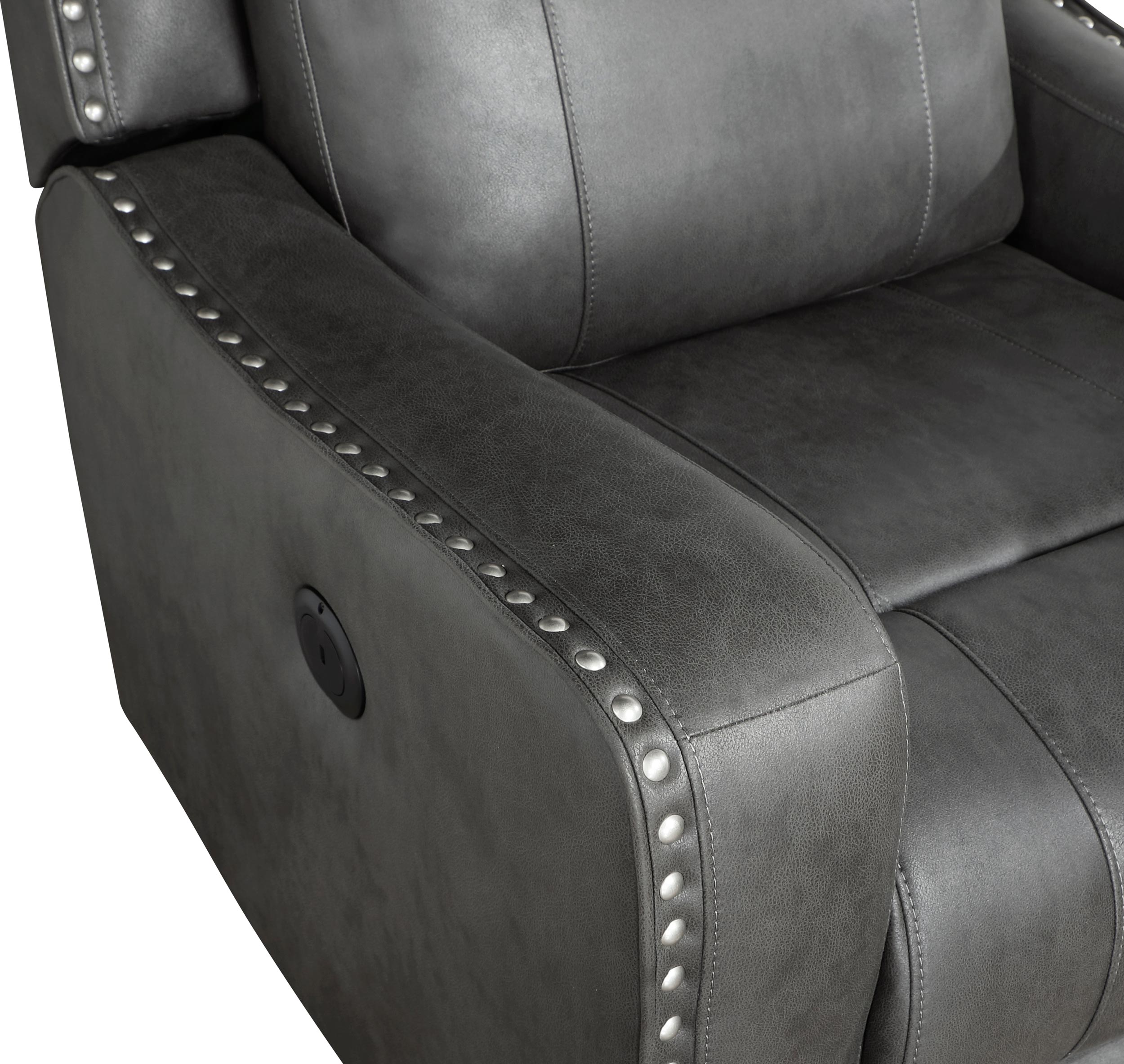 Kellen Microfiber Power Double Reclining Sofa