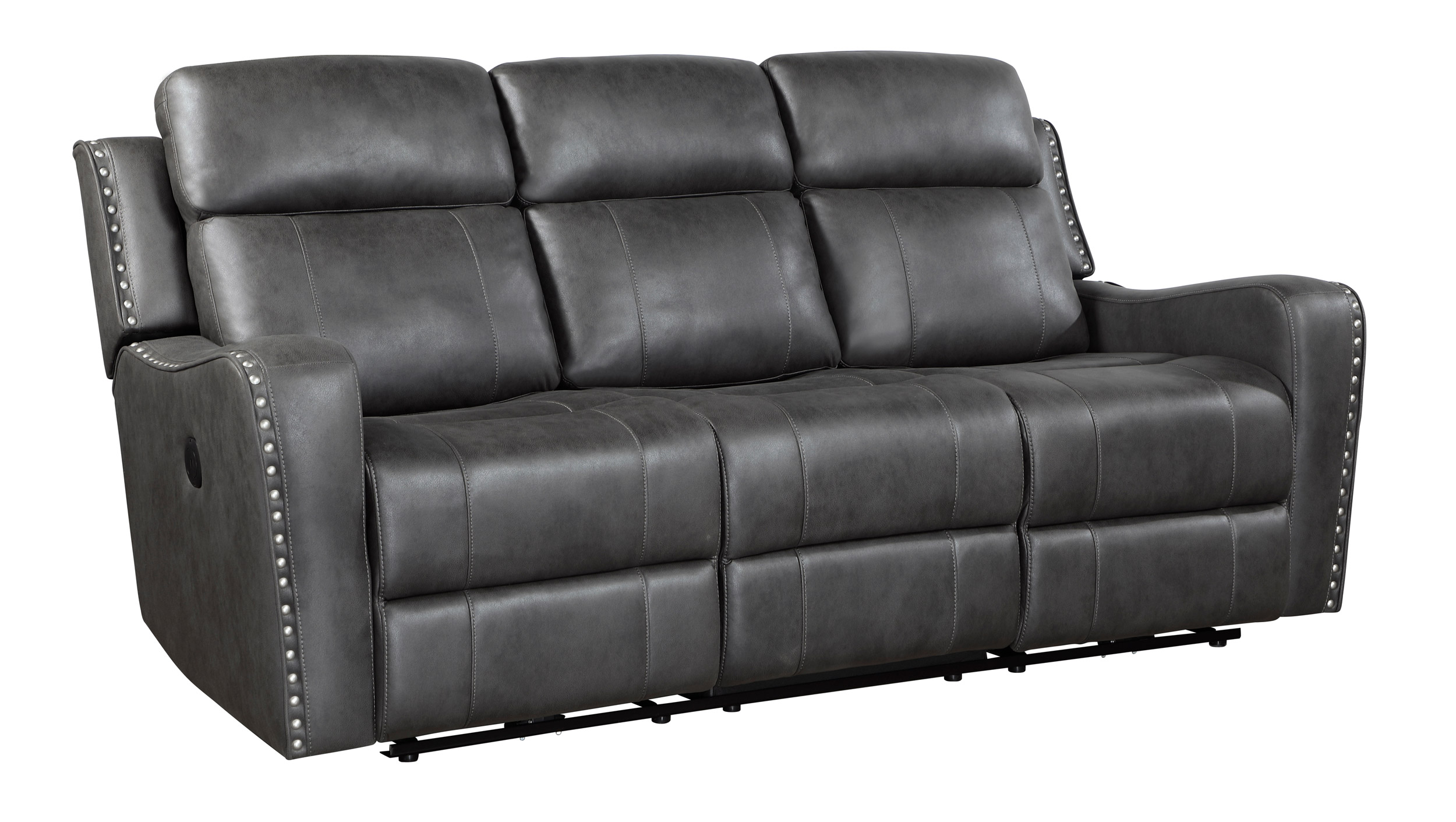 Kellen Microfiber Power Double Reclining Living Room Set