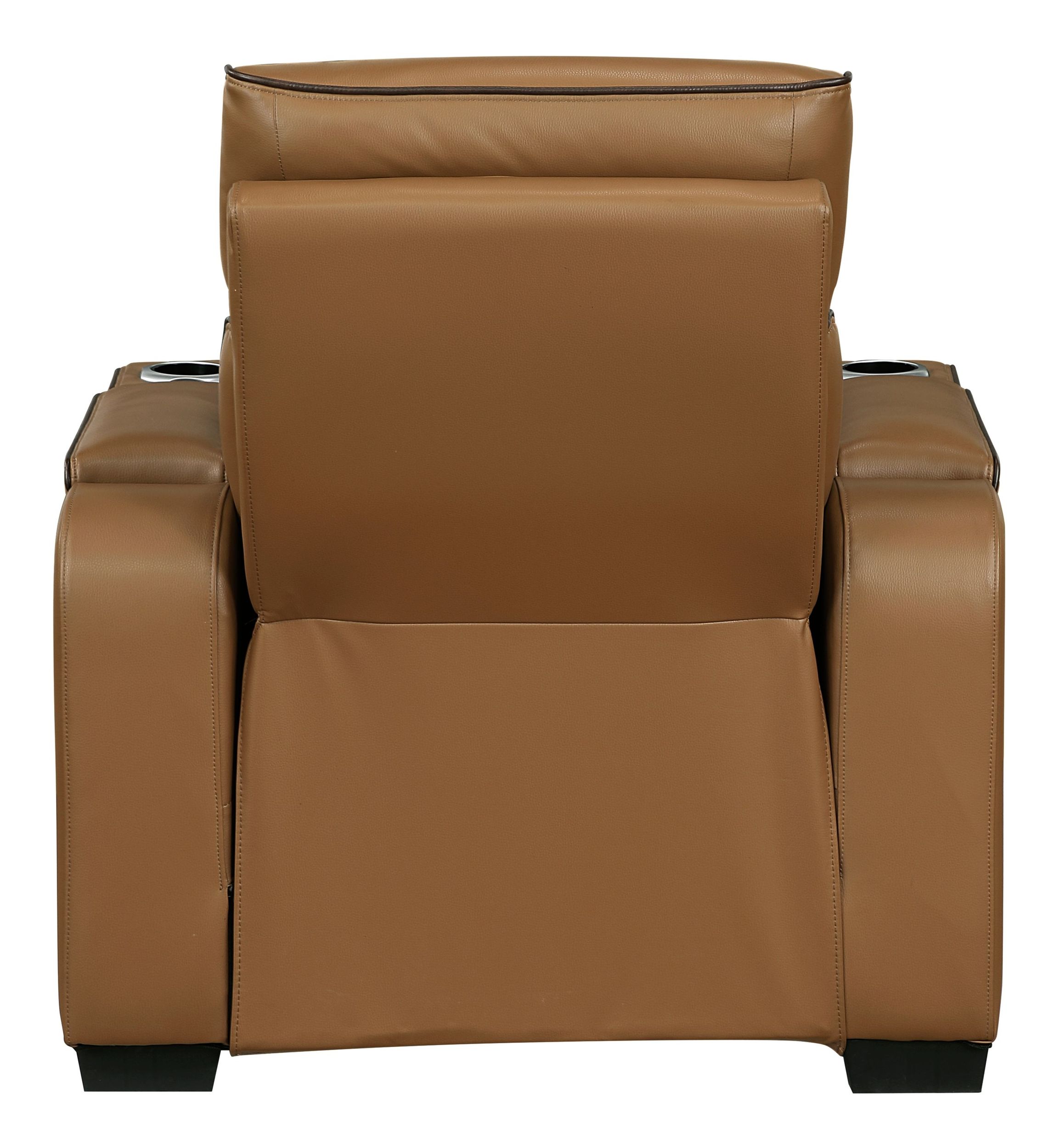 Fairway Faux Leather Power Reclining Chair with LED Lighting