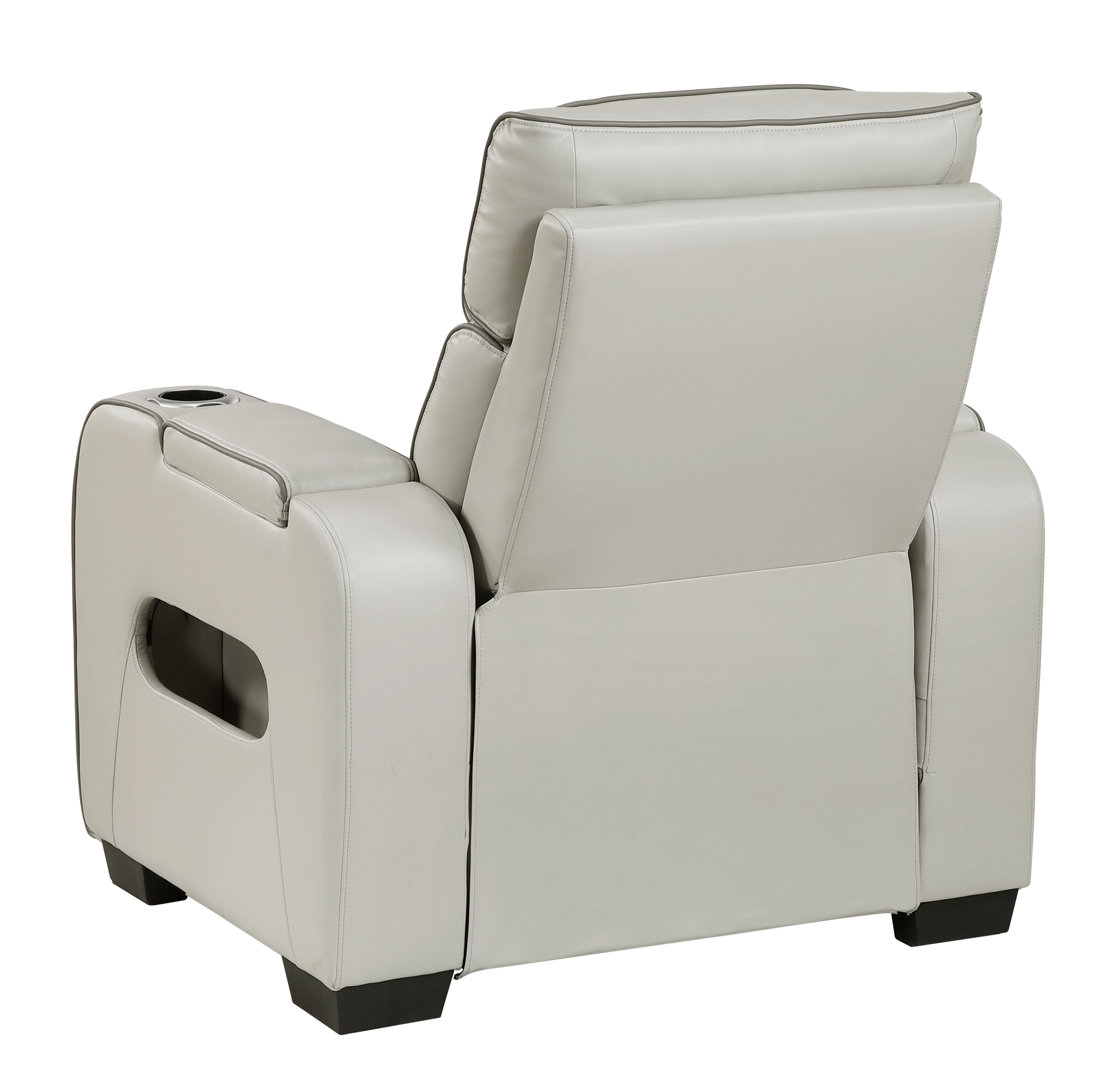 Fairway Faux Leather Power Double Reclining Living Room Set with LED Lighting