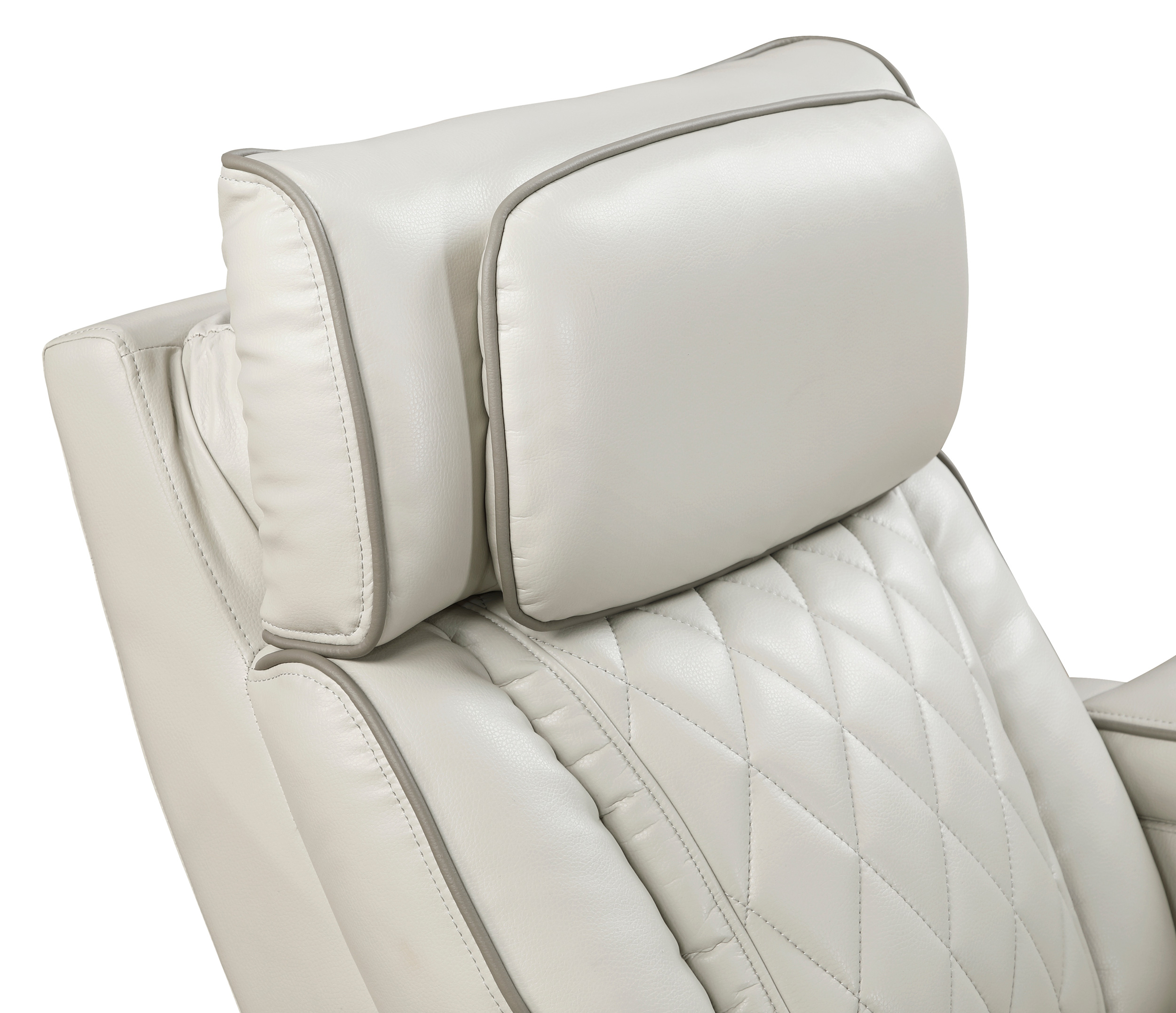 Fairway Faux Leather Power Double Reclining Living Room Set with LED Lighting