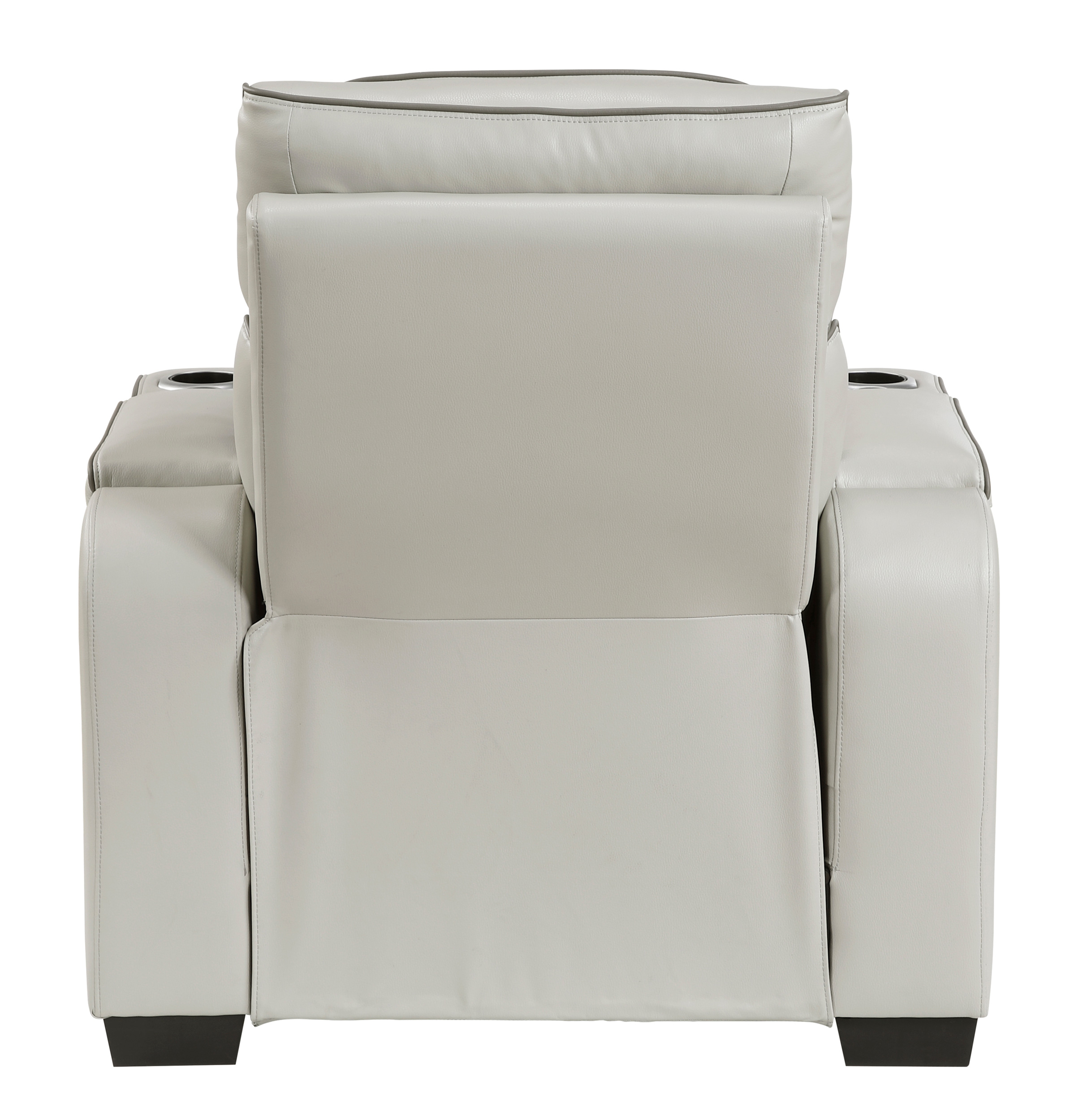 Fairway Faux Leather Power Reclining Chair with LED Lighting