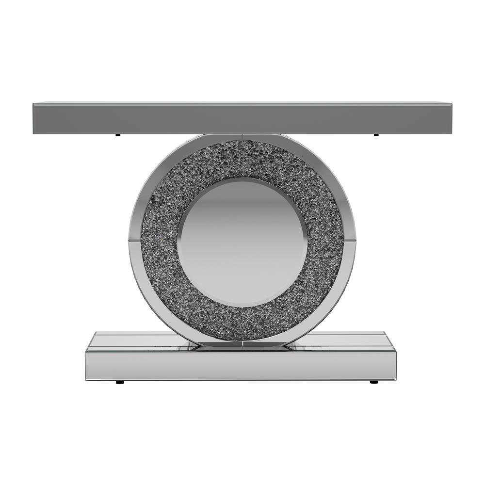 Bergenia Rectangular Mirrored Console Table