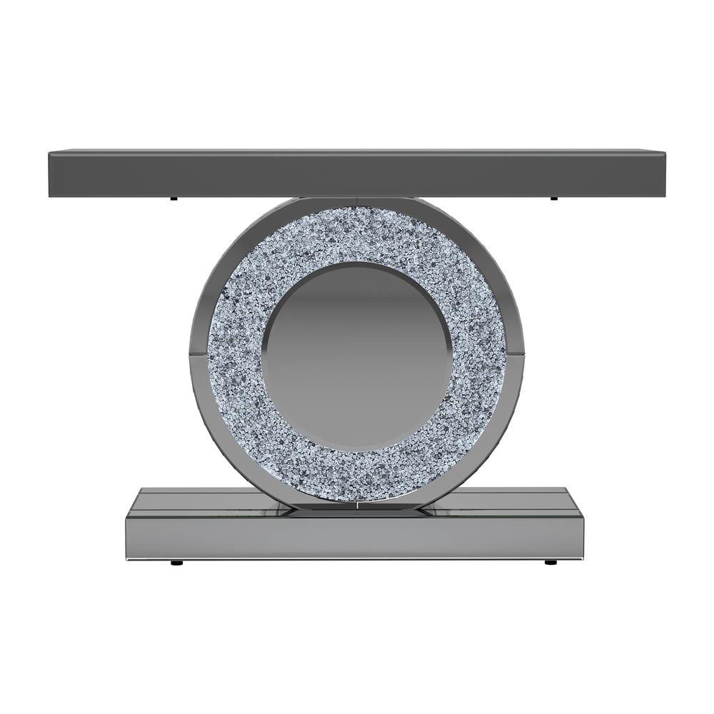 Bergenia Rectangular Mirrored Console Table