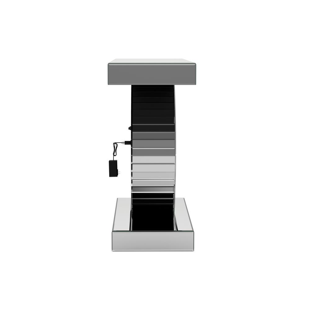Bergenia Rectangular Mirrored Console Table