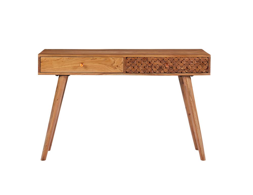 Lotus 2-drawer Wood Console Table