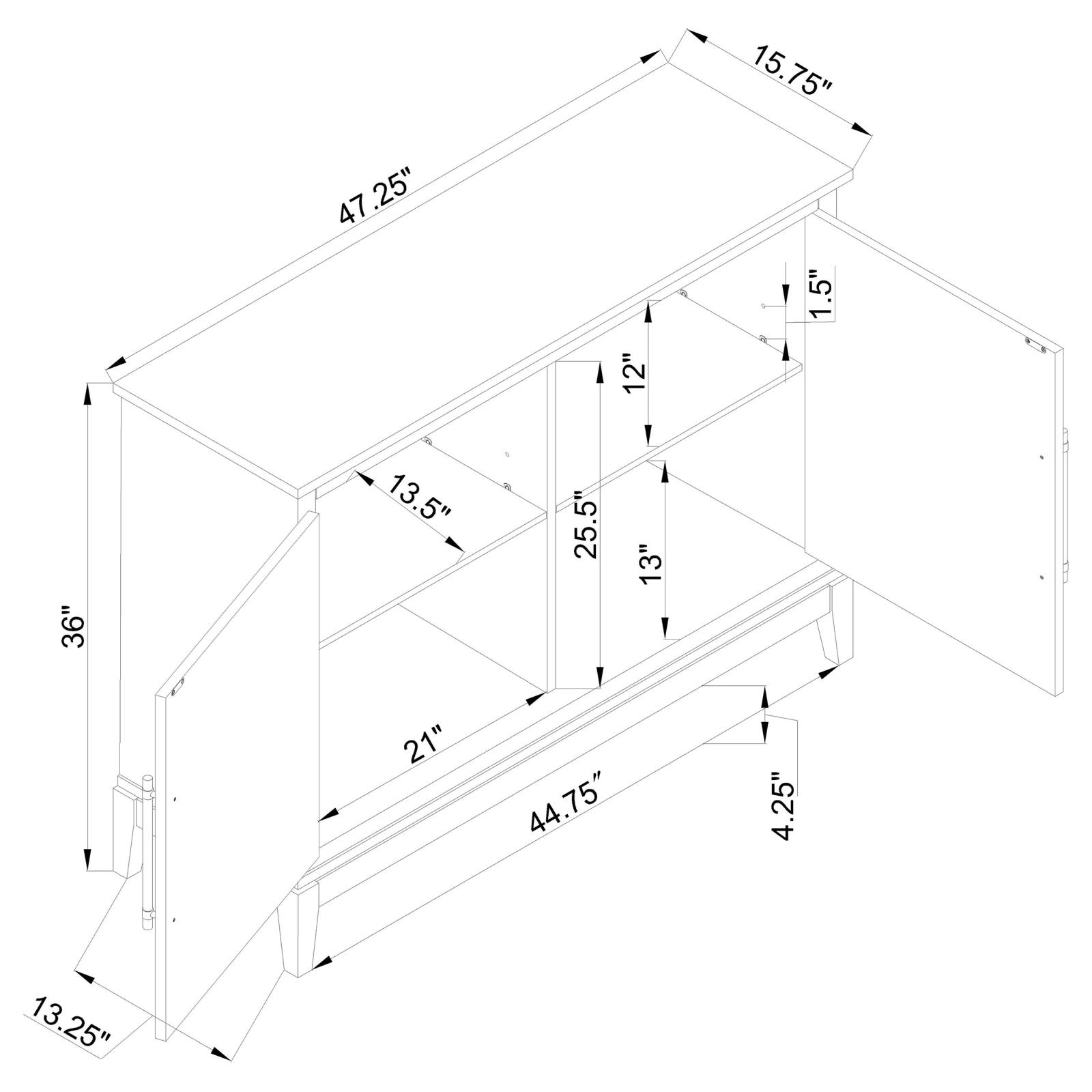 Gilles 2-Door Accent Cabinet