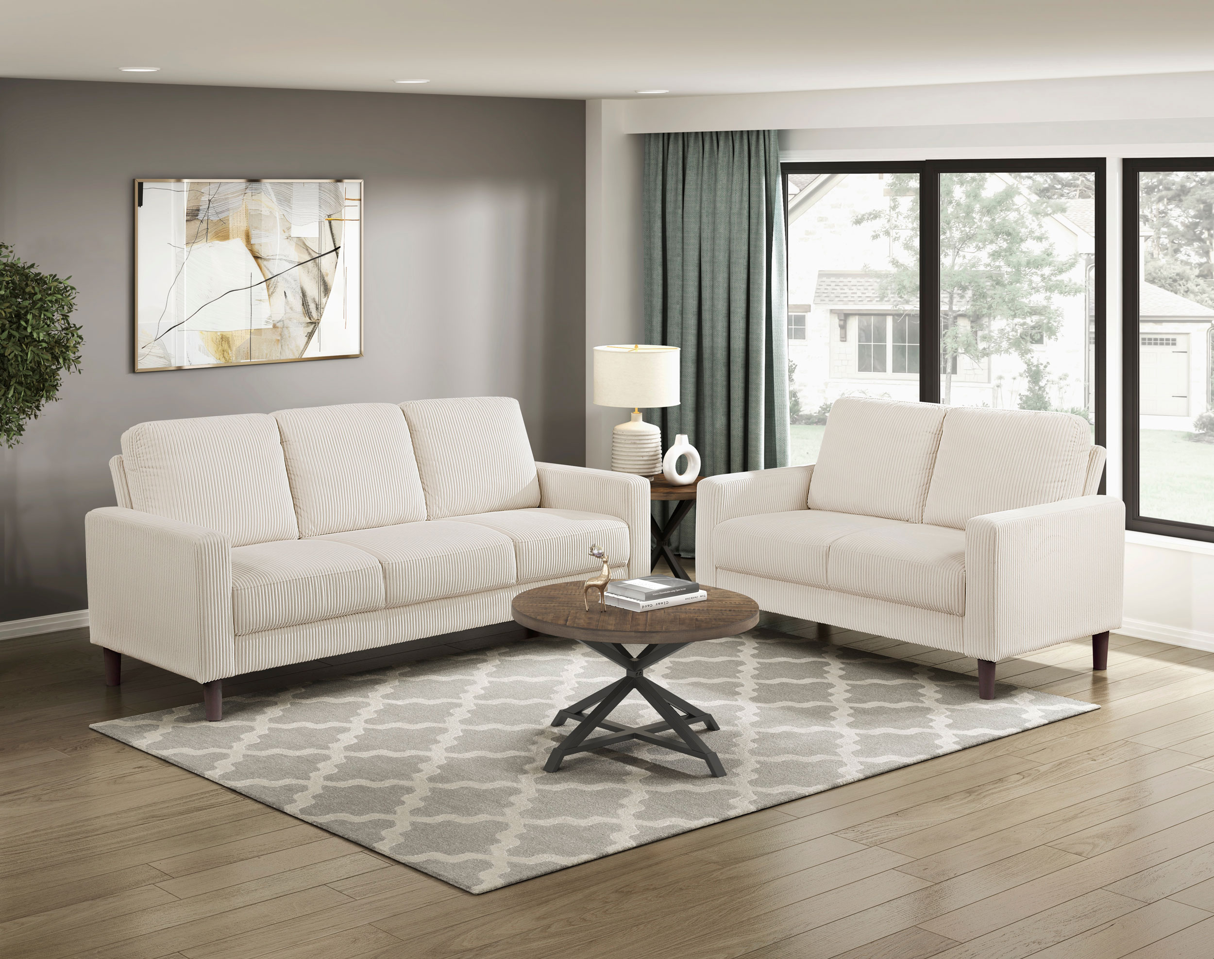 Crandall Corduroy Loveseat
