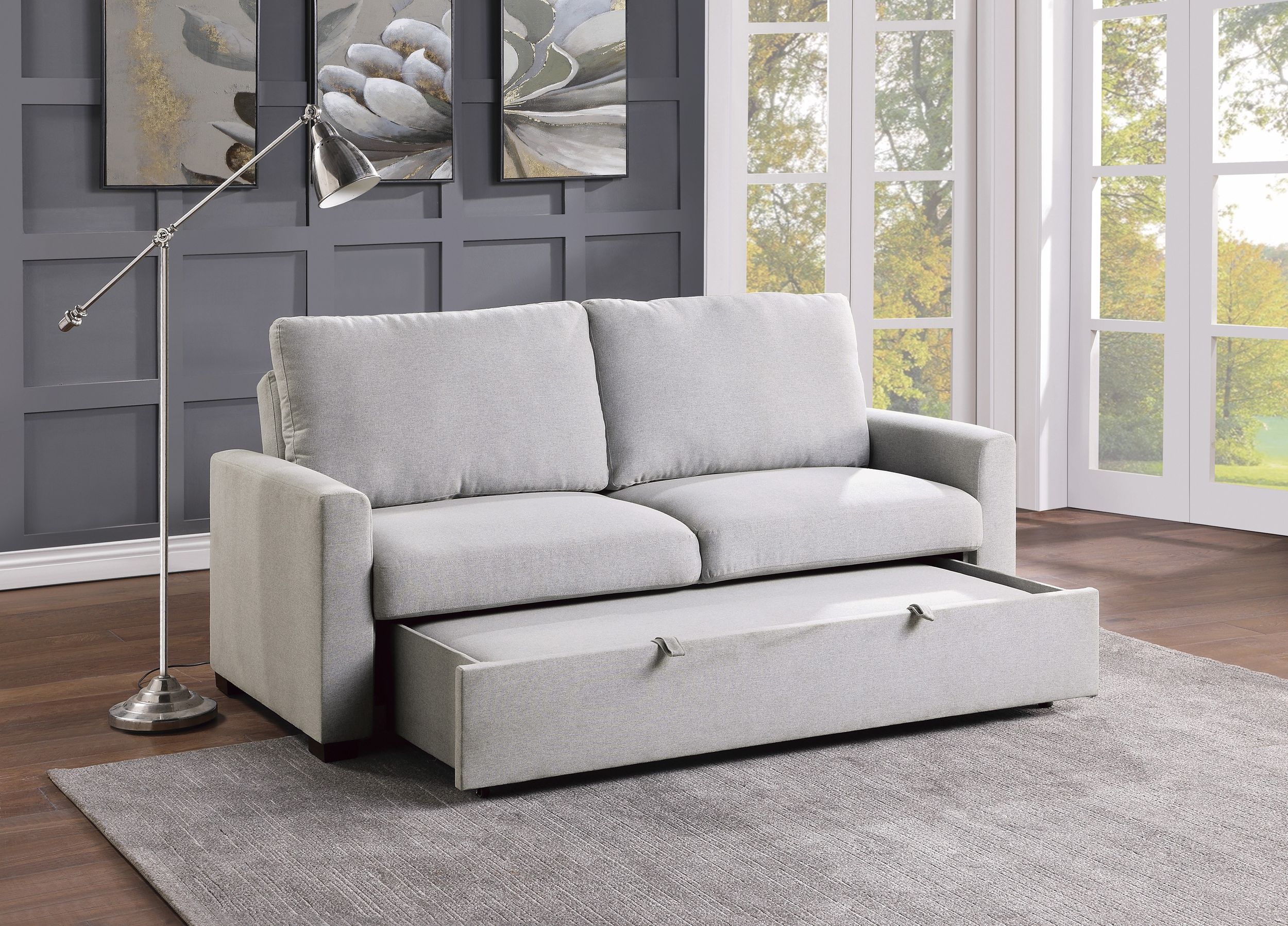 Price Fabric Convertible Studio Sofa with Pull-out Bed