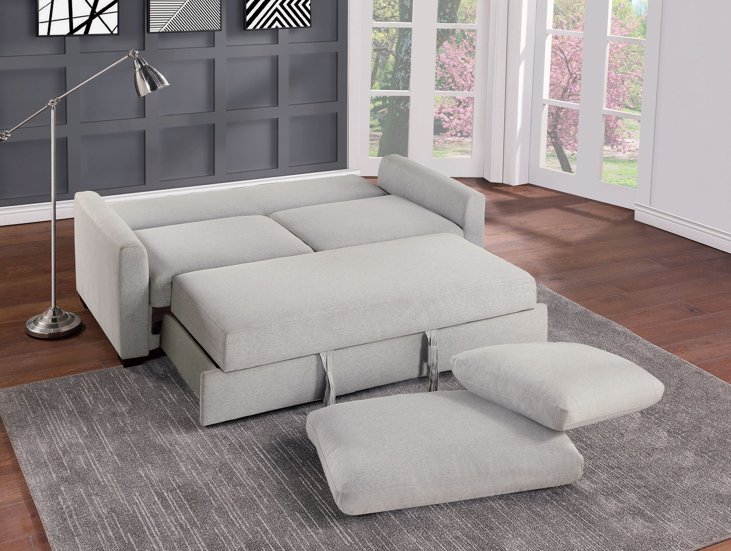 Price Fabric Convertible Studio Sofa with Pull-out Bed
