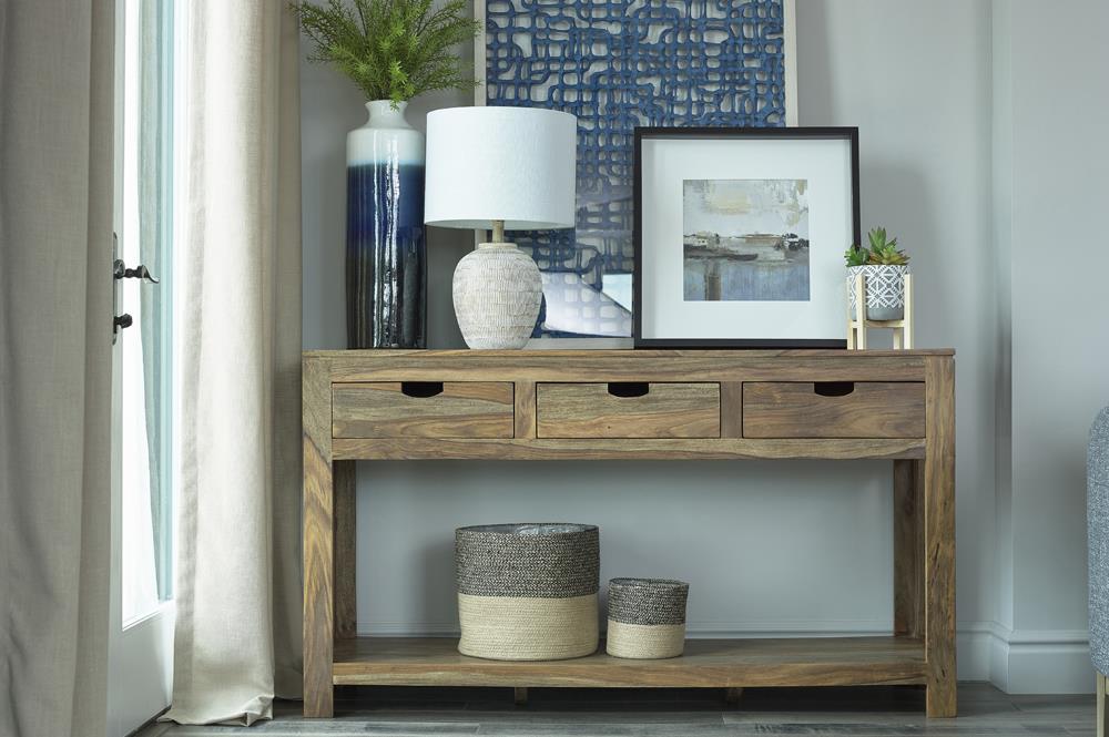 Esther 3-drawer Wood Console Table