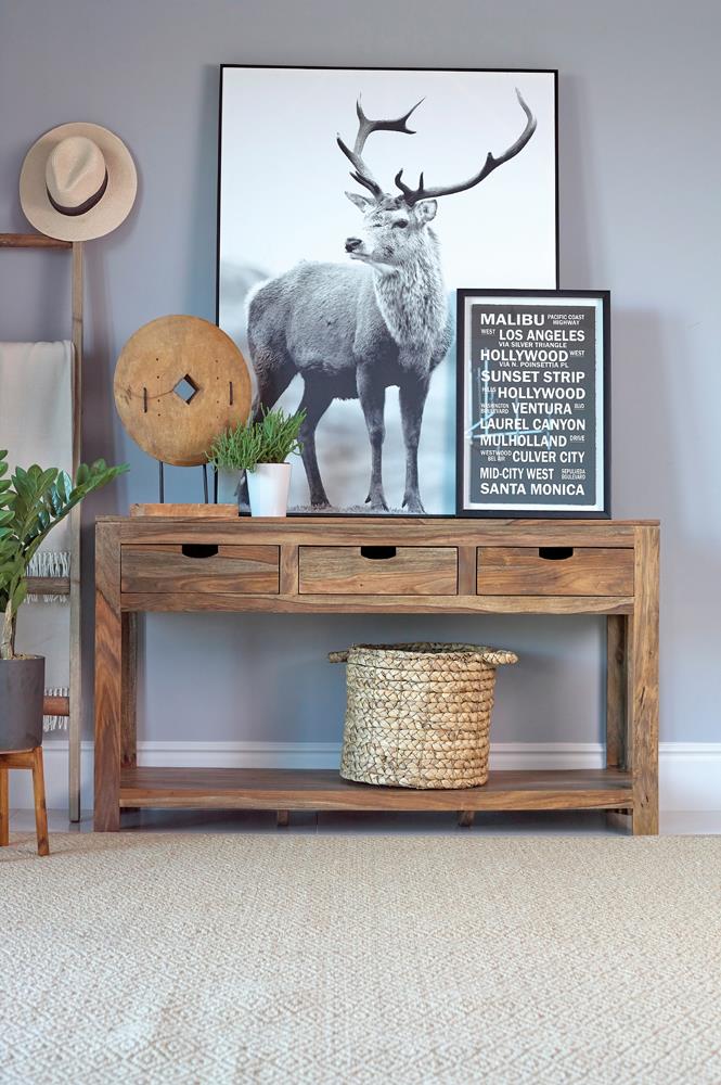 Esther 3-drawer Wood Console Table