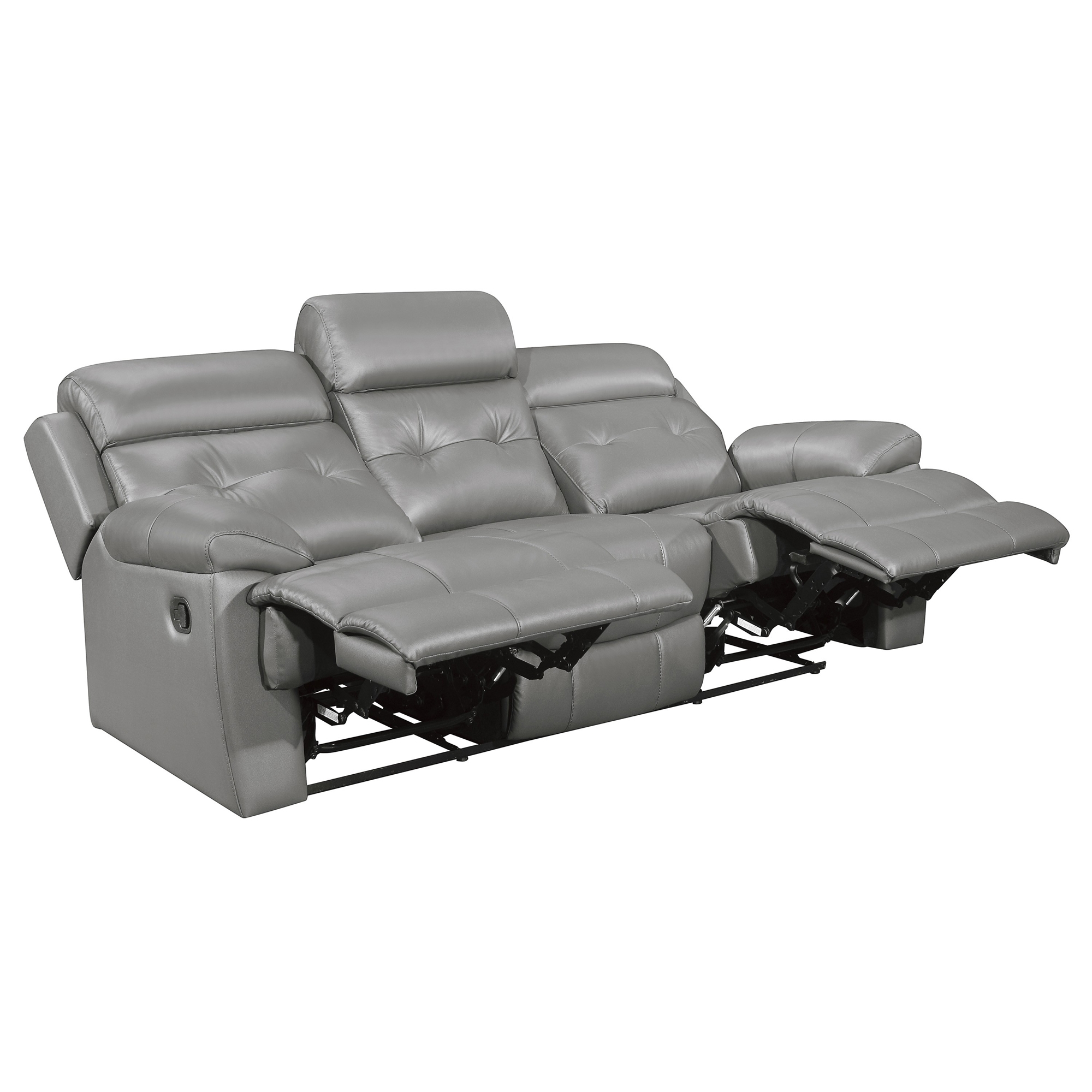 Lambent Leather/Bi-Cast Vinyl Double Reclining Sofa