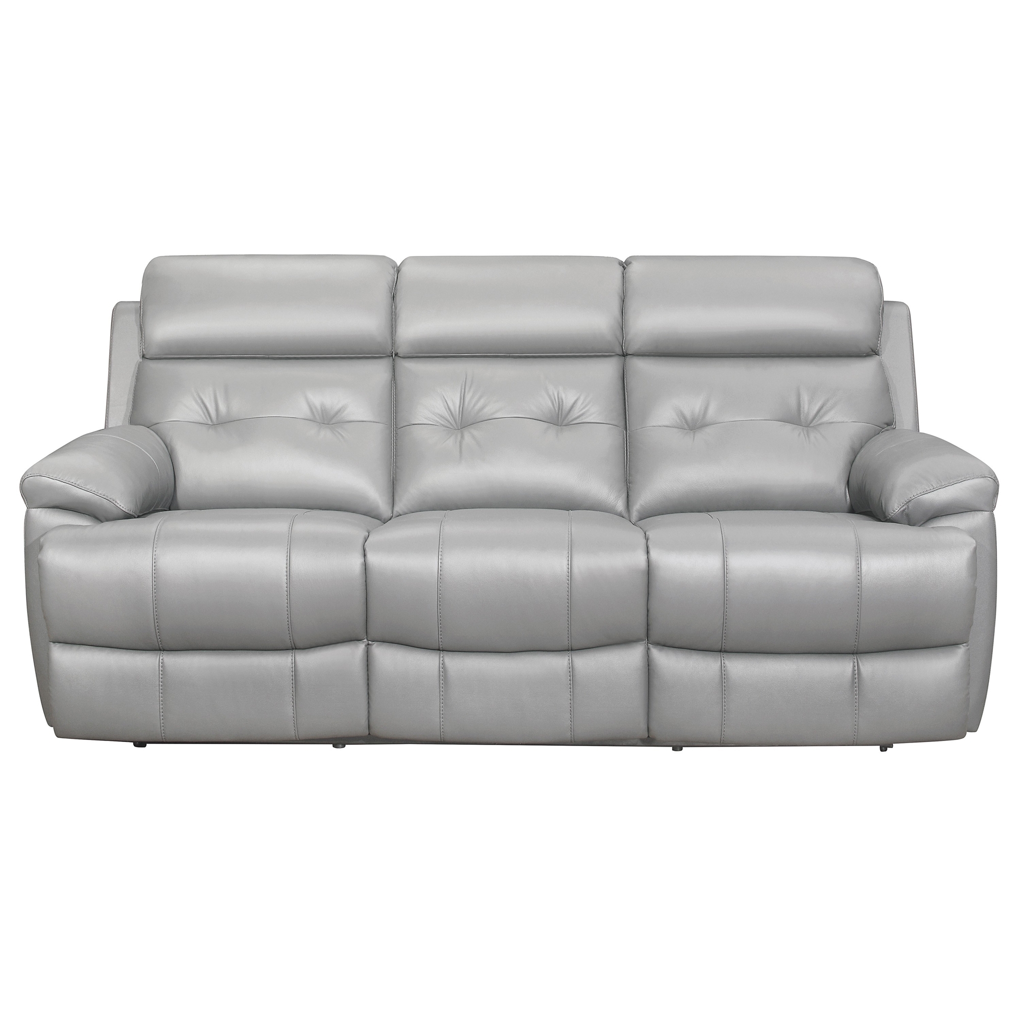 Lambent Leather/Bi-Cast Vinyl Double Reclining Sofa