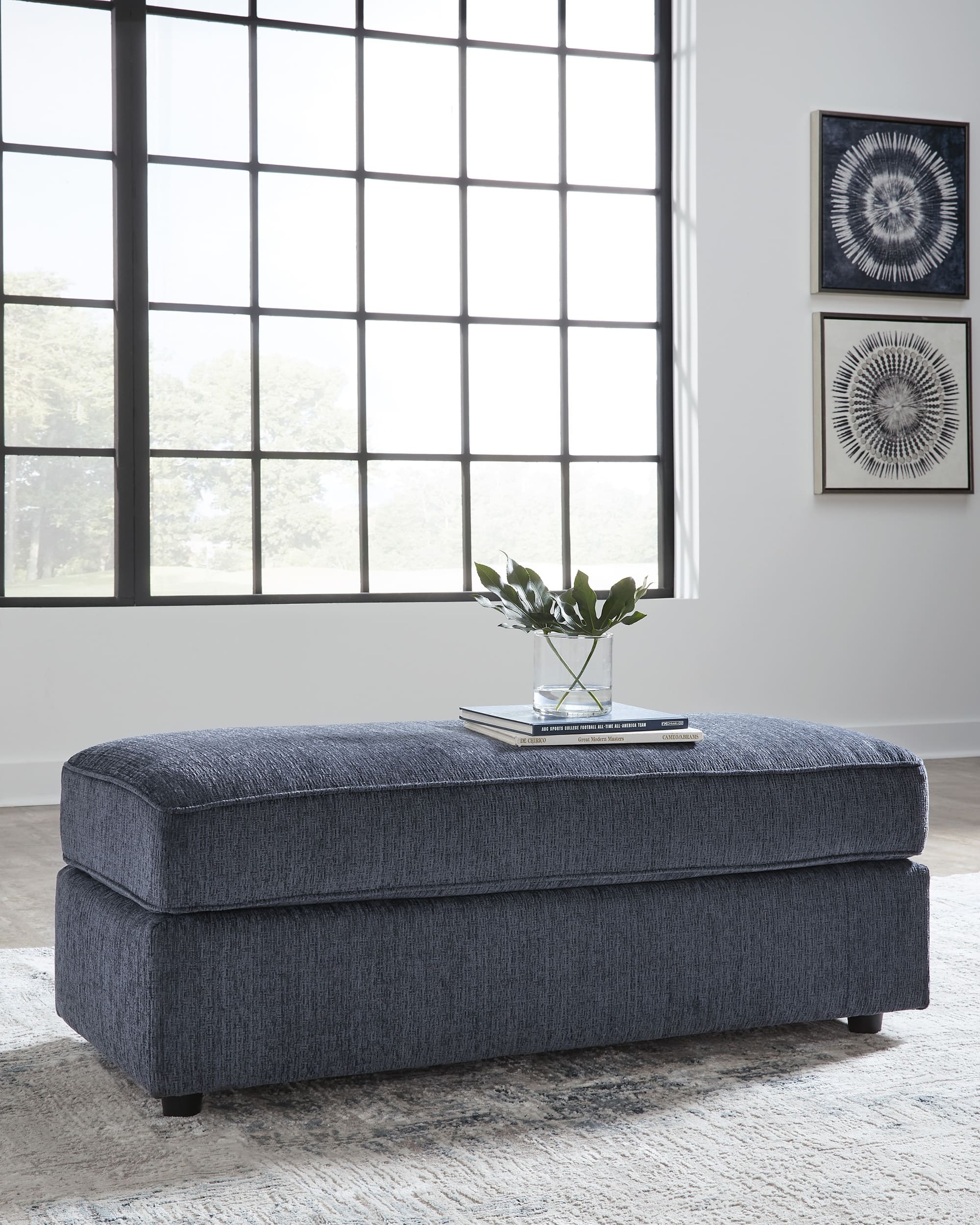 Albar Place Polyester Oversized Accent Ottoman