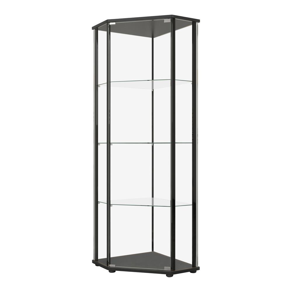 Zenobia Glass/Metal Curio Cabinet