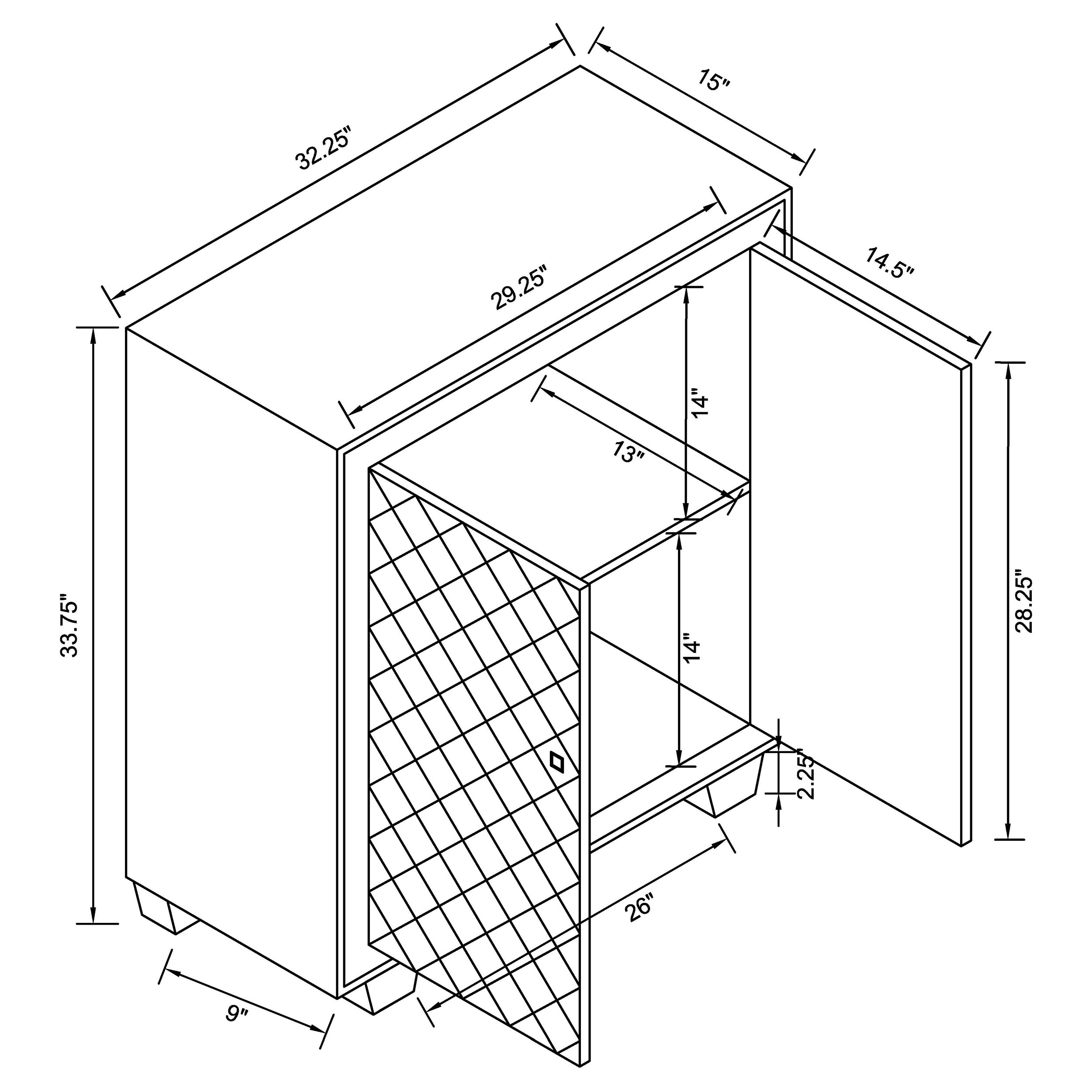 Belinda 2-door Accent Cabinet