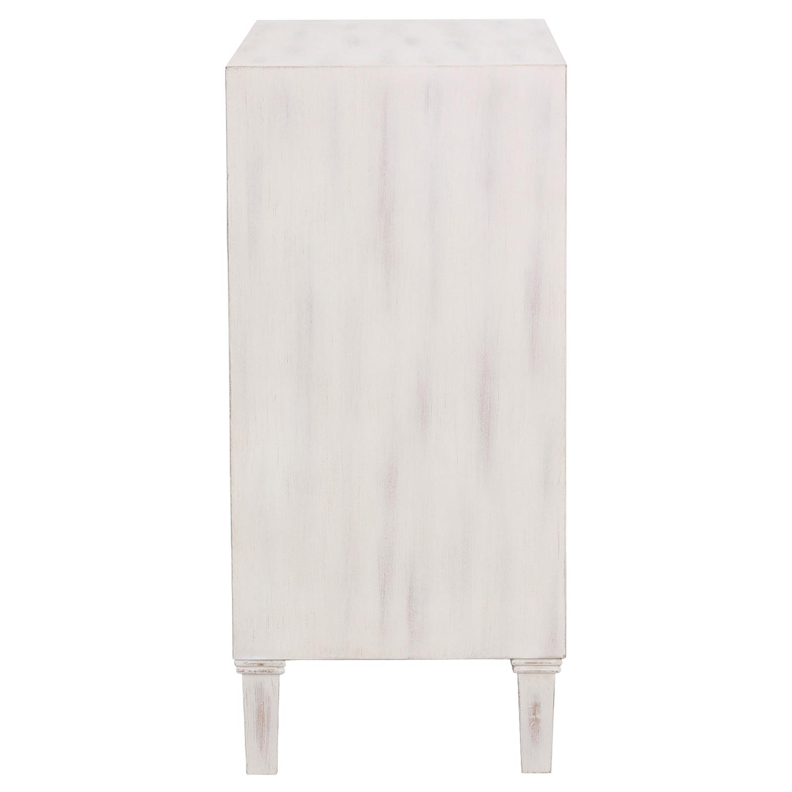 Clarkia Accent Cabinet with Floral Carved Door