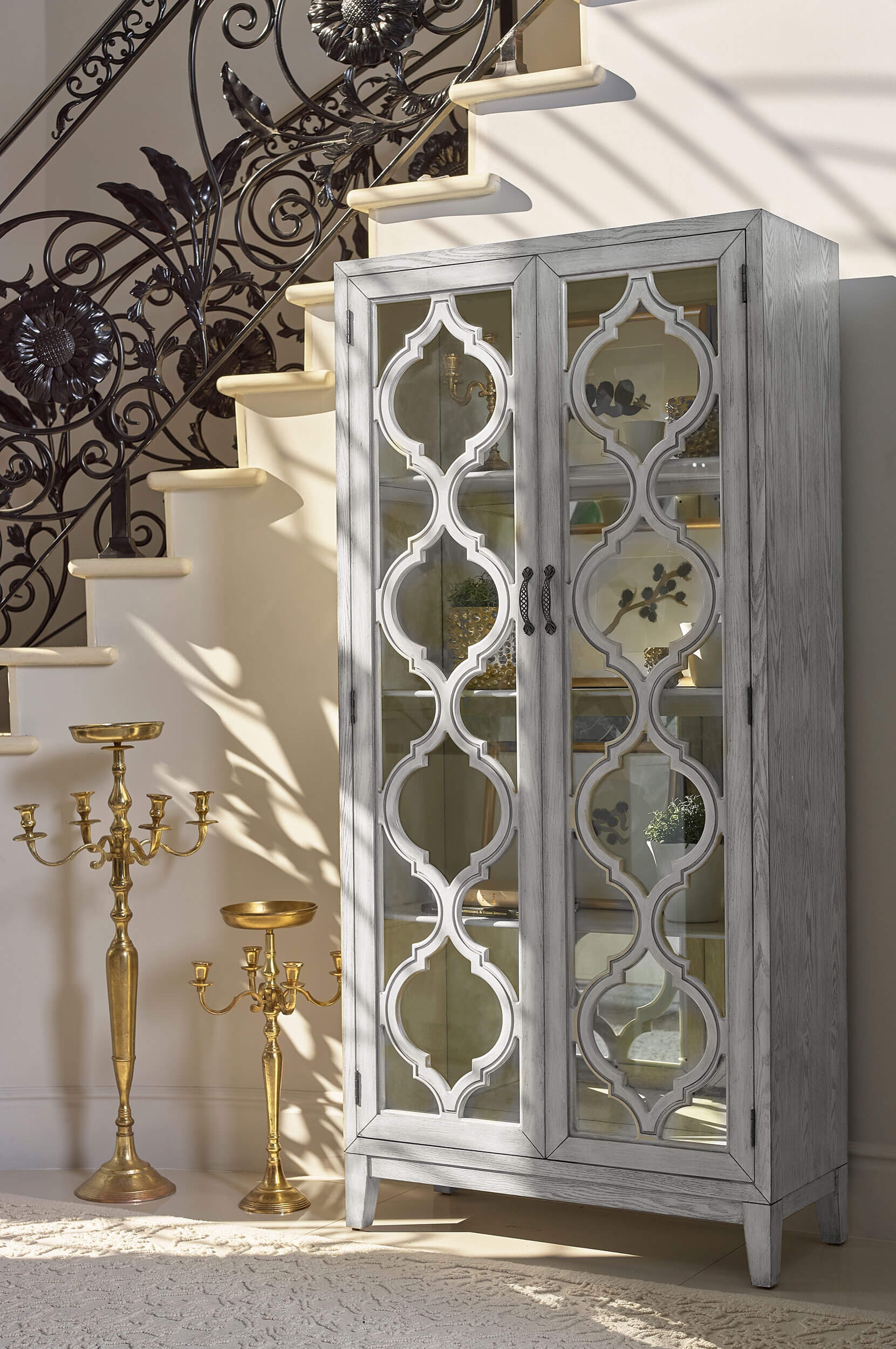 McKellen 2-door Tall Cabinet Antique White