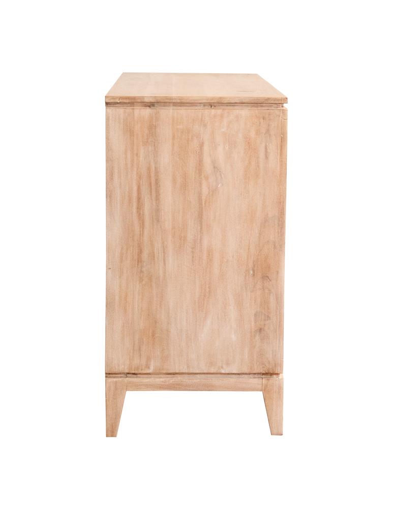 Eberto 2-door Geometric Wood Accent Cabinet
