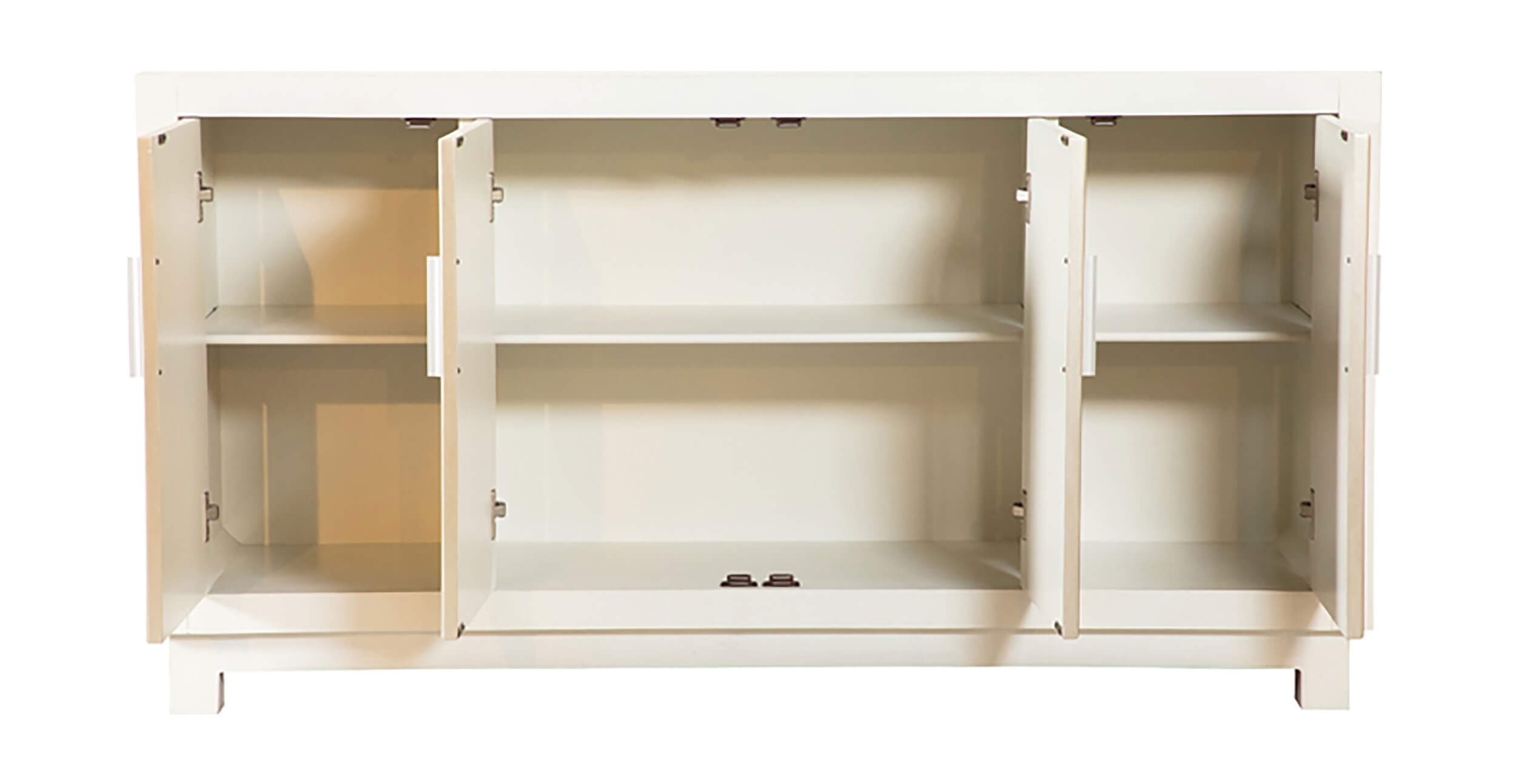 Voula 4-door Wood Veneer Accent Cabinet
