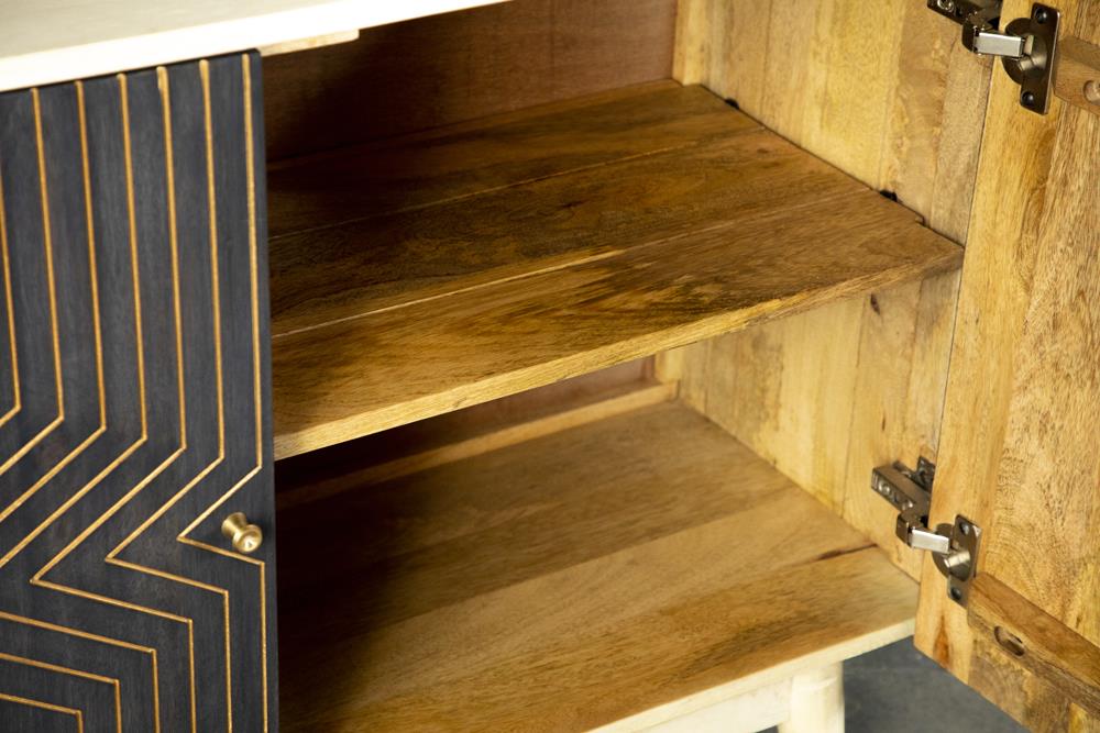 Coaster - Ixora 2-door Wood Accent Cabinet