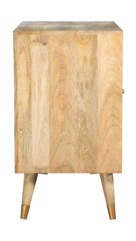 Alyssum Checkered Pattern 2-door Wood Accent Cabinet