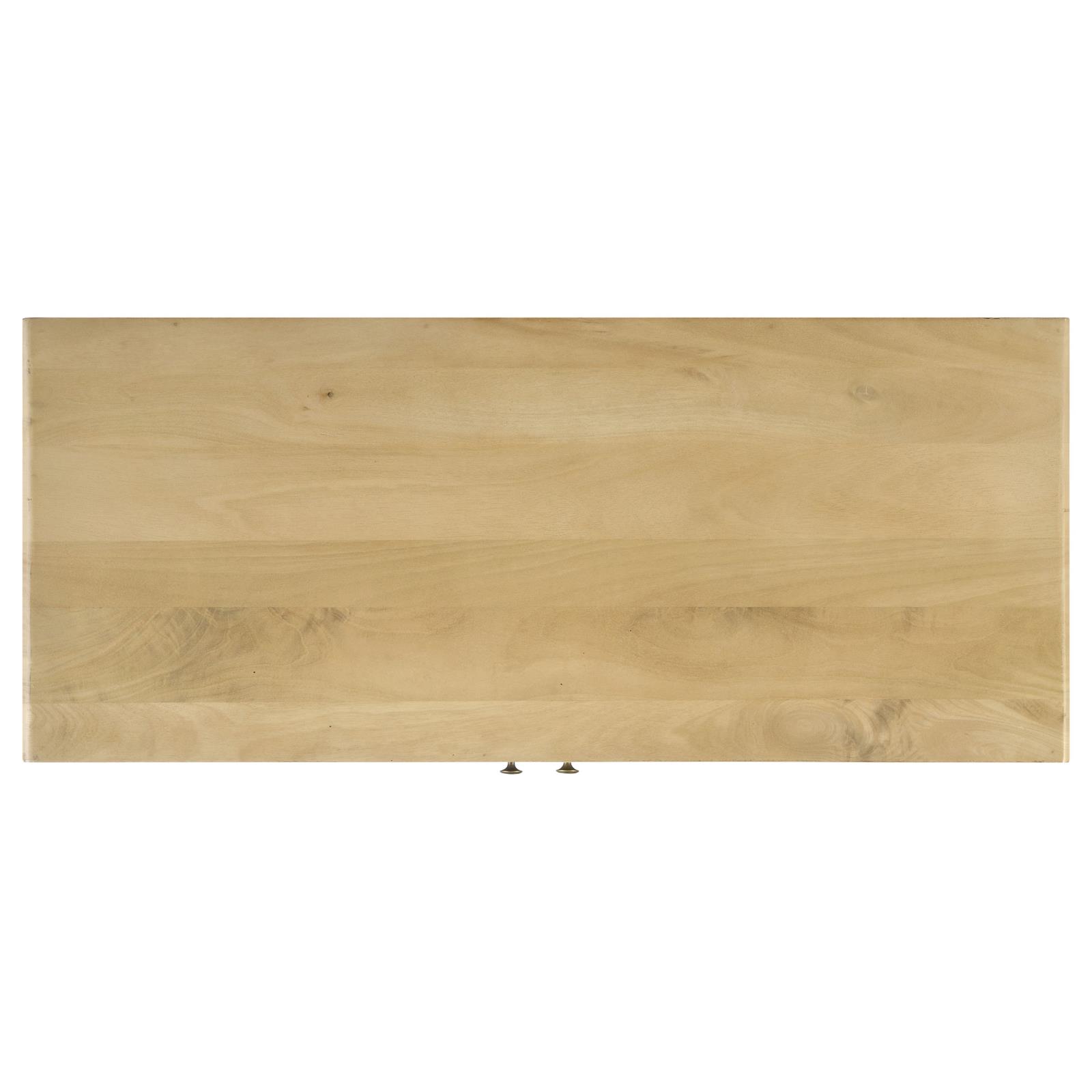 Zamora 2-Door Mango Wood/Cane Accent Cabinet
