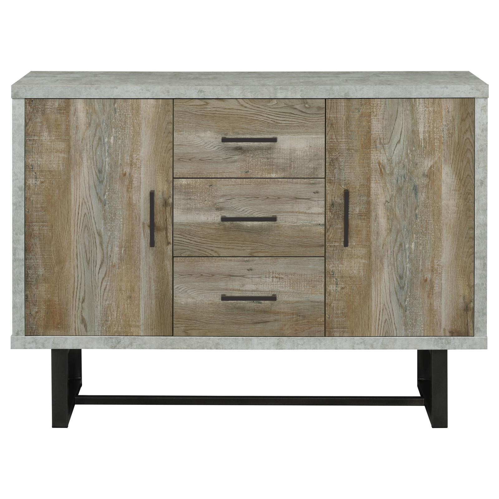 Abelardo 3-drawer Wood Veneer Accent Cabinet