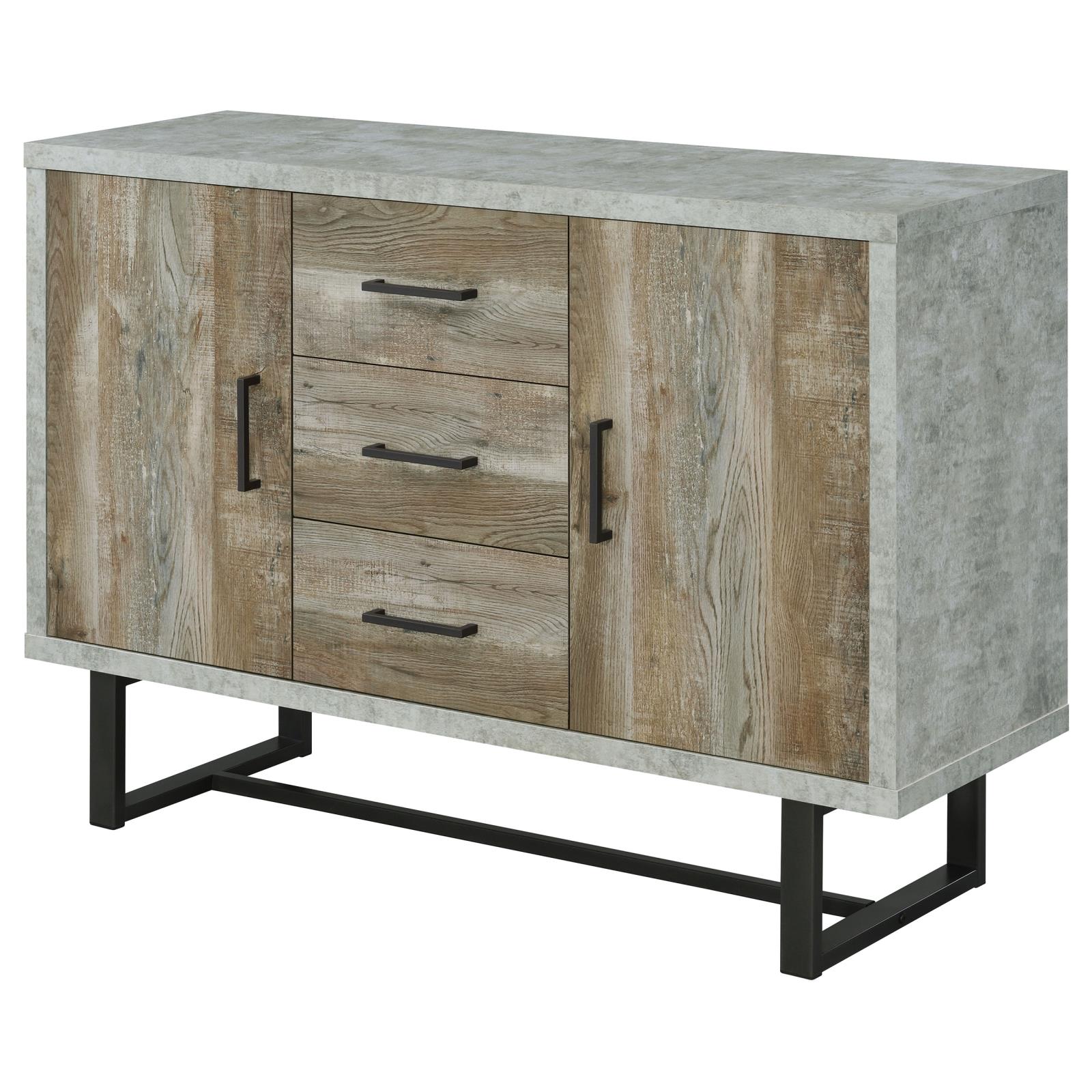Abelardo 3-drawer Wood Veneer Accent Cabinet