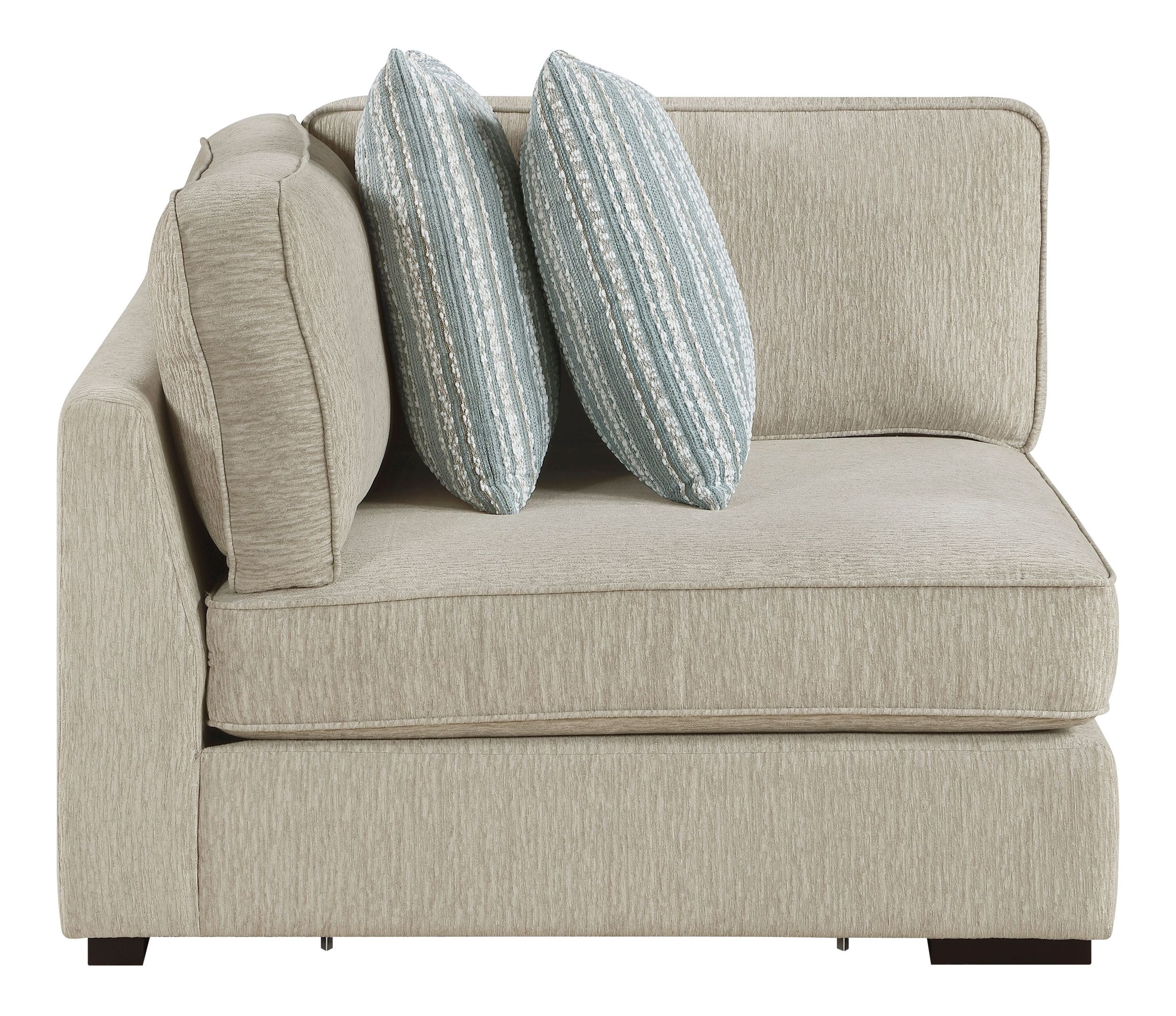 Mila L-Shaped Chenille 4‑Piece Modular Sectional