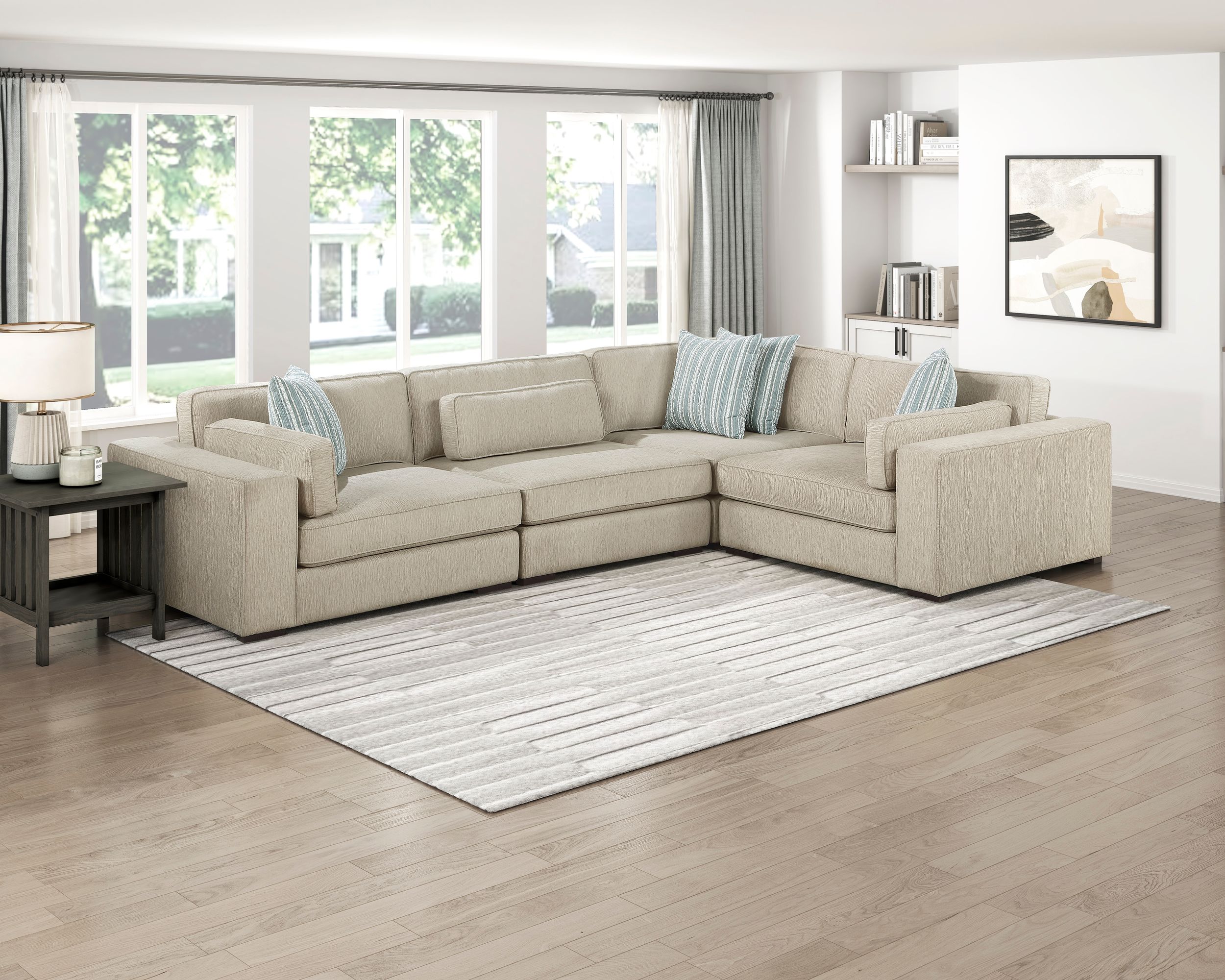 Mila Chenille Modular Living Room Set