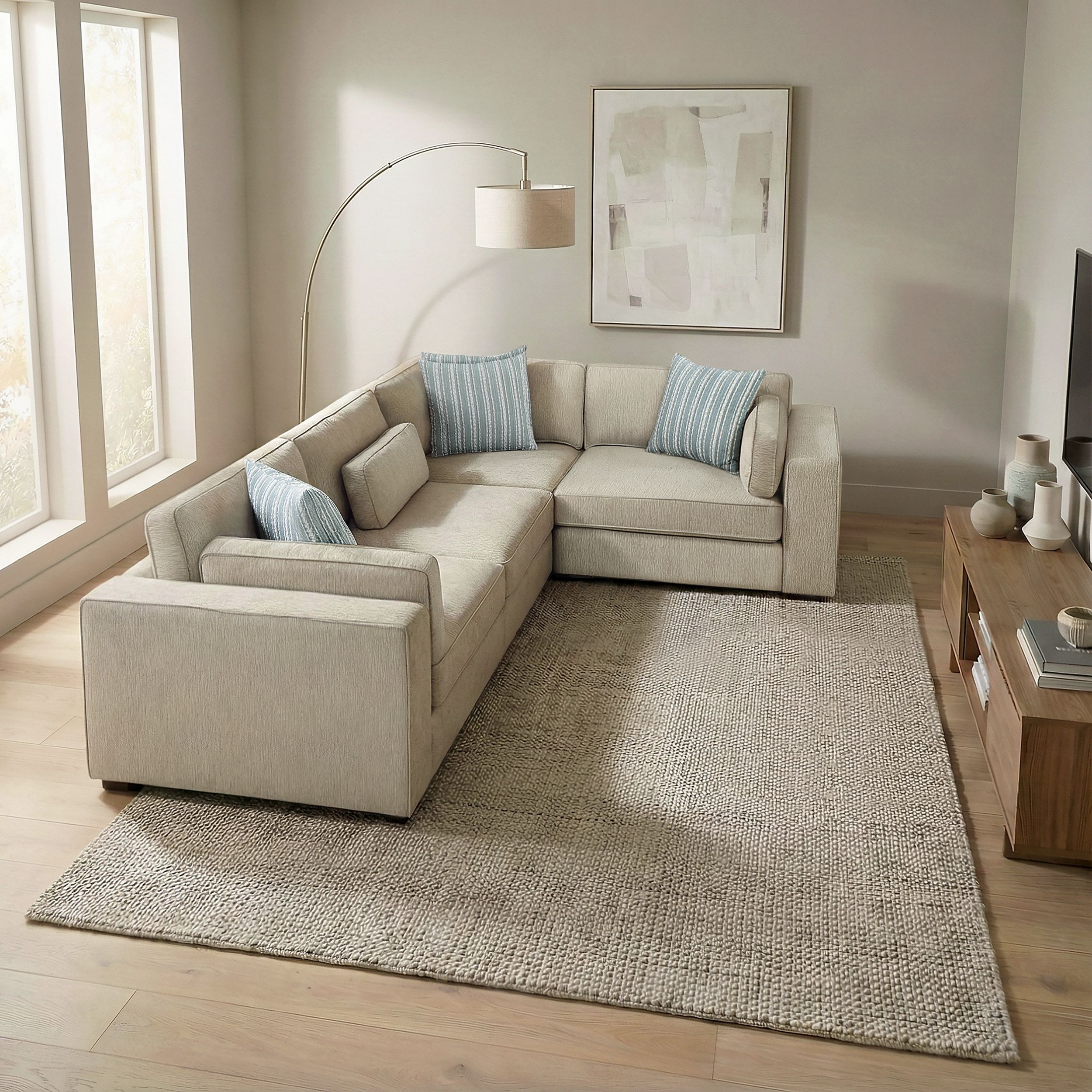Mila Chenille Modular Living Room Set