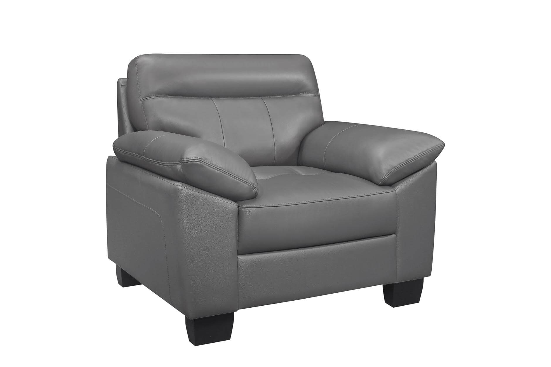 Denizen Leather/Bi-Cast Vinyl Chair by Homelegance