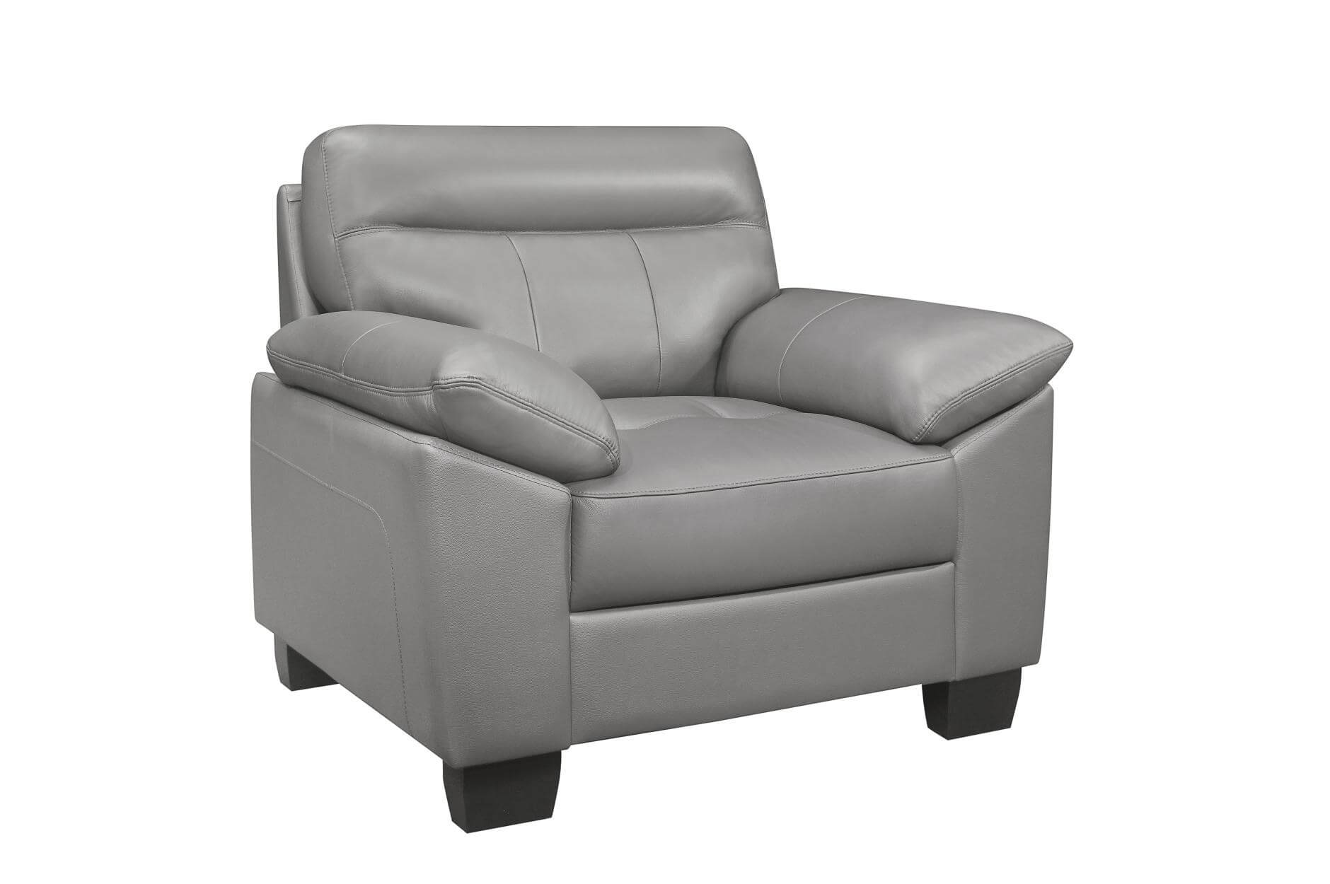 Denizen Leather/Bi-Cast Vinyl Chair by Homelegance