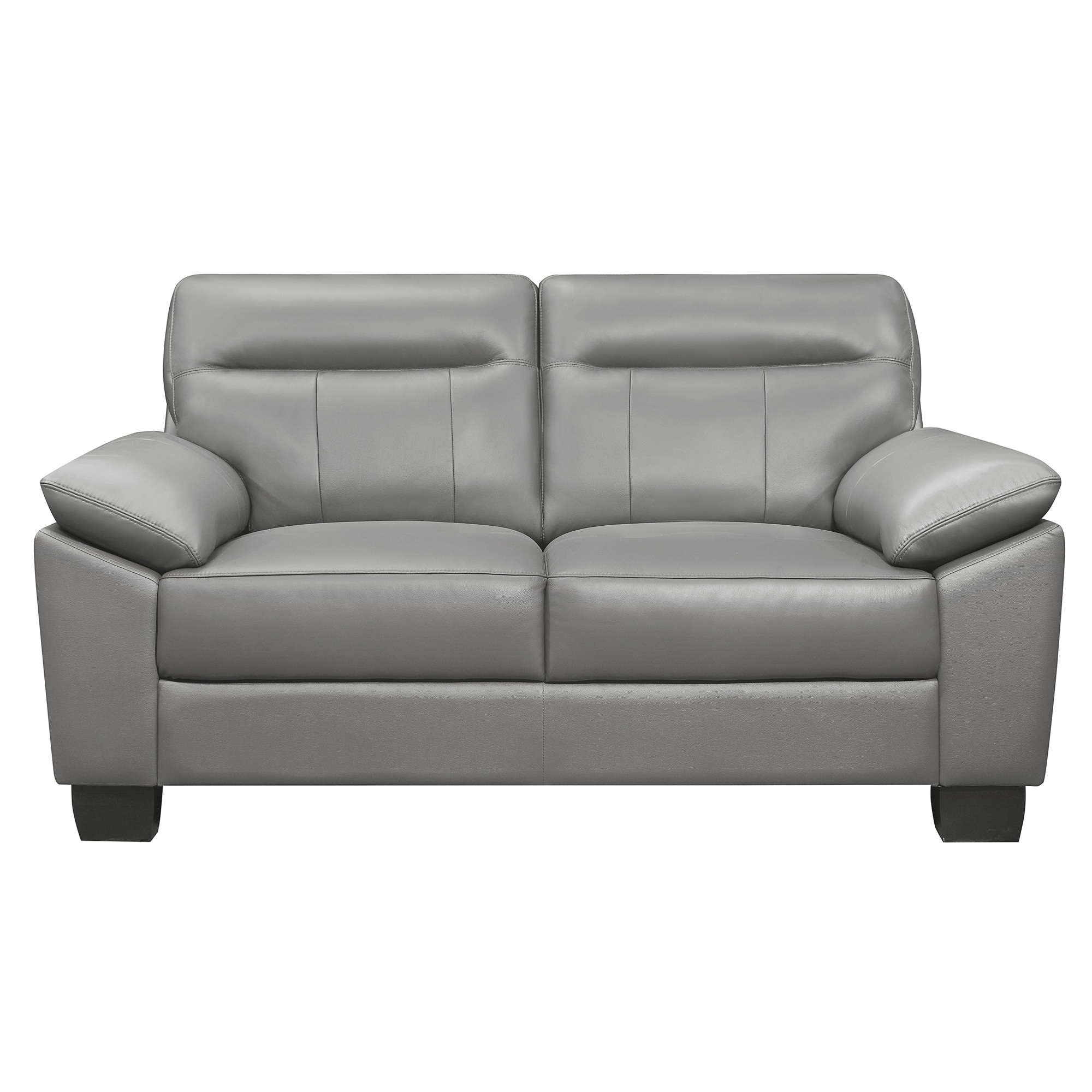 Denizen Leather/Bi-Cast Vinyl Loveseat