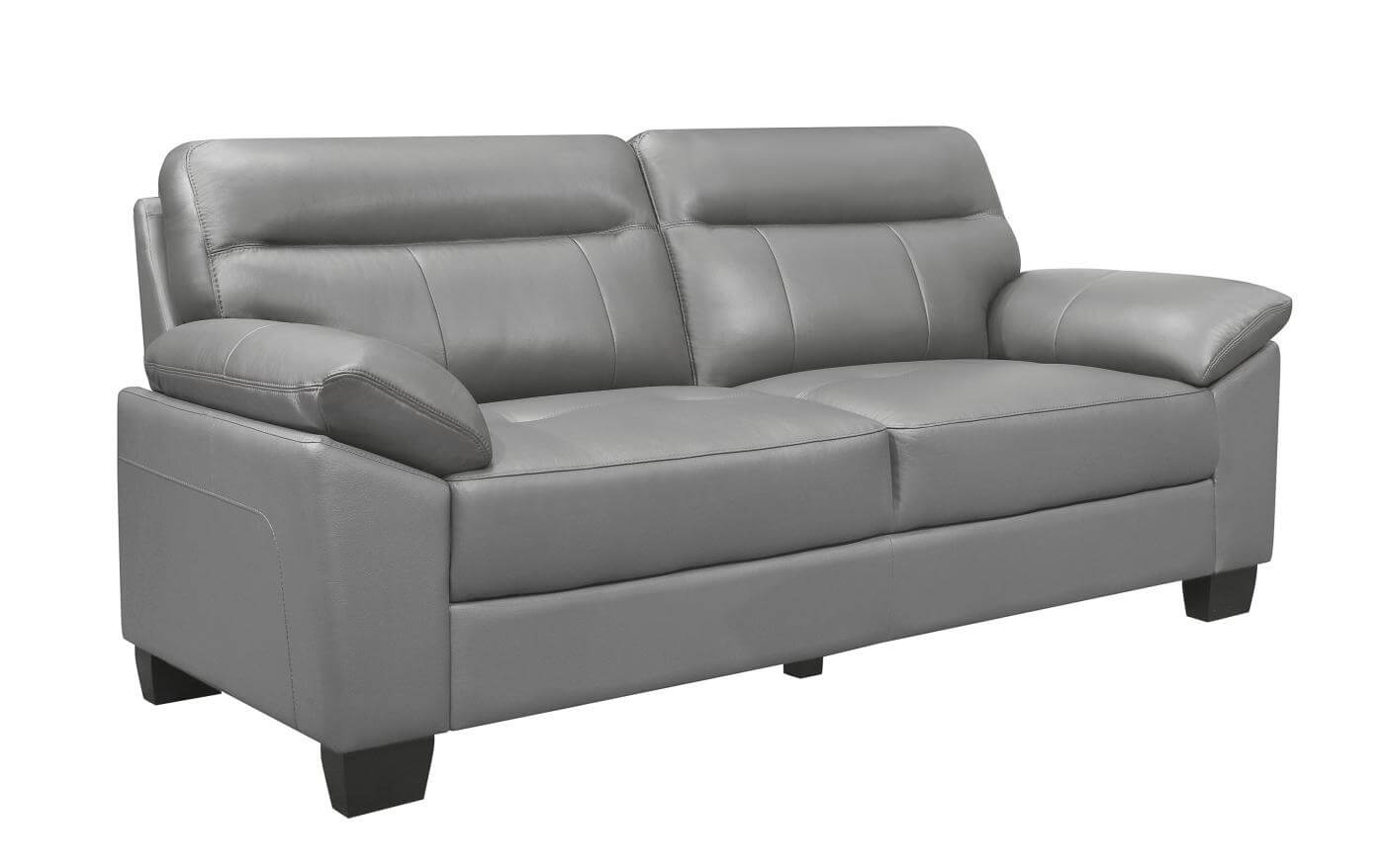 Denizen Leather/Bi-Cast Vinyl Sofa