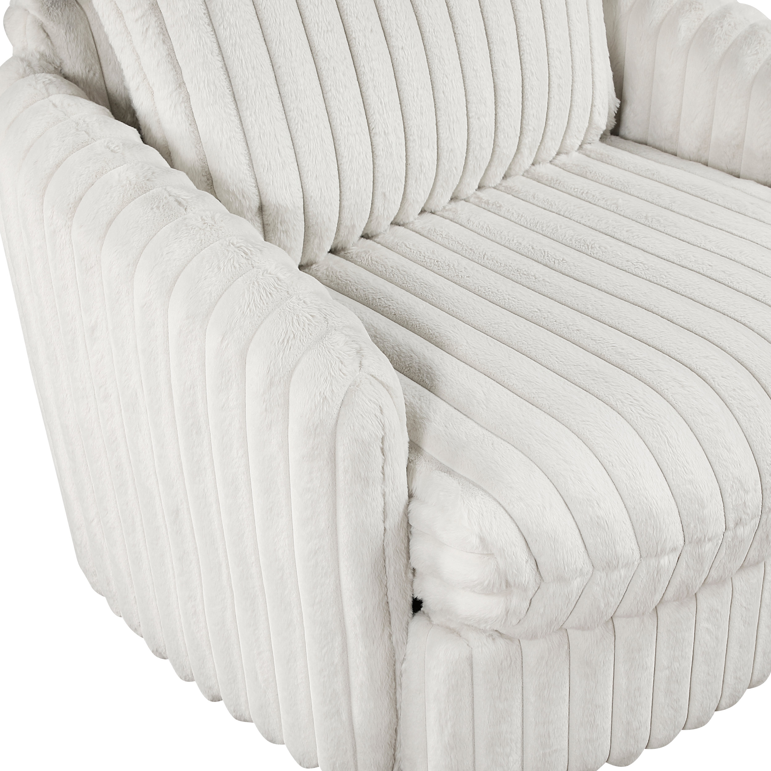 Tomball Corduroy Swivel Chair