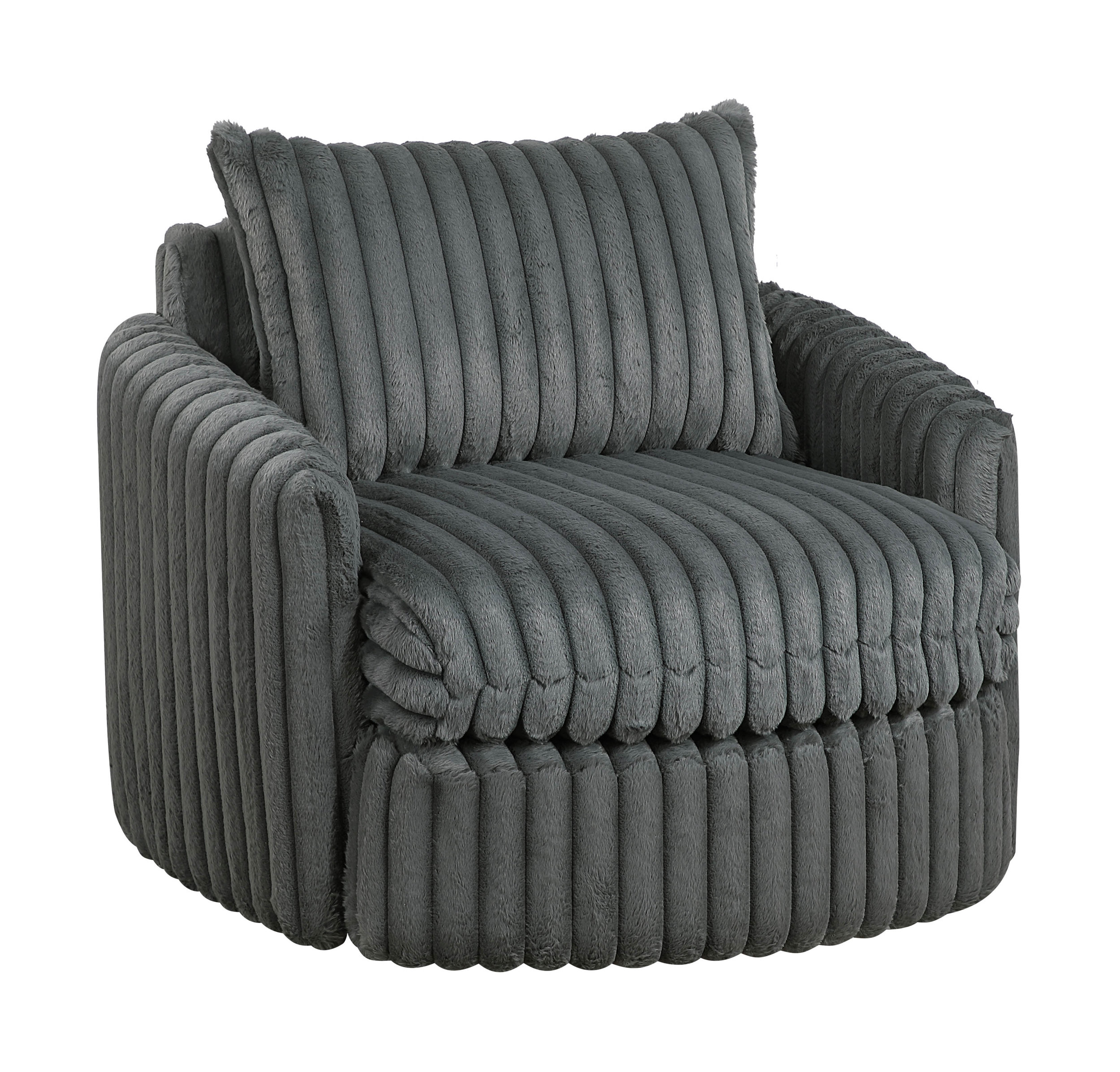 Tomball Corduroy Swivel Chair